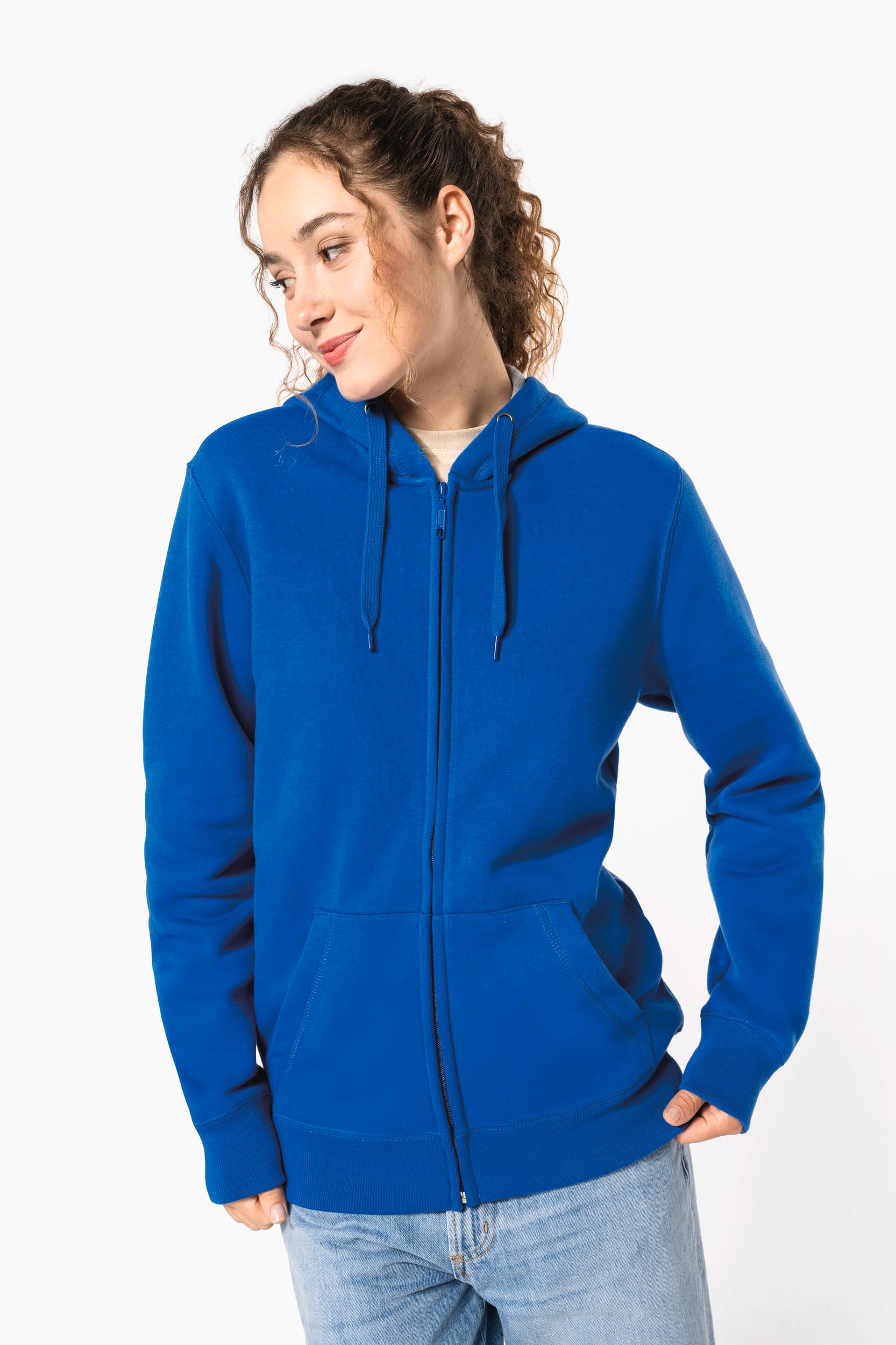 Sweat-shirt zippé capuche unisexe - Image 18