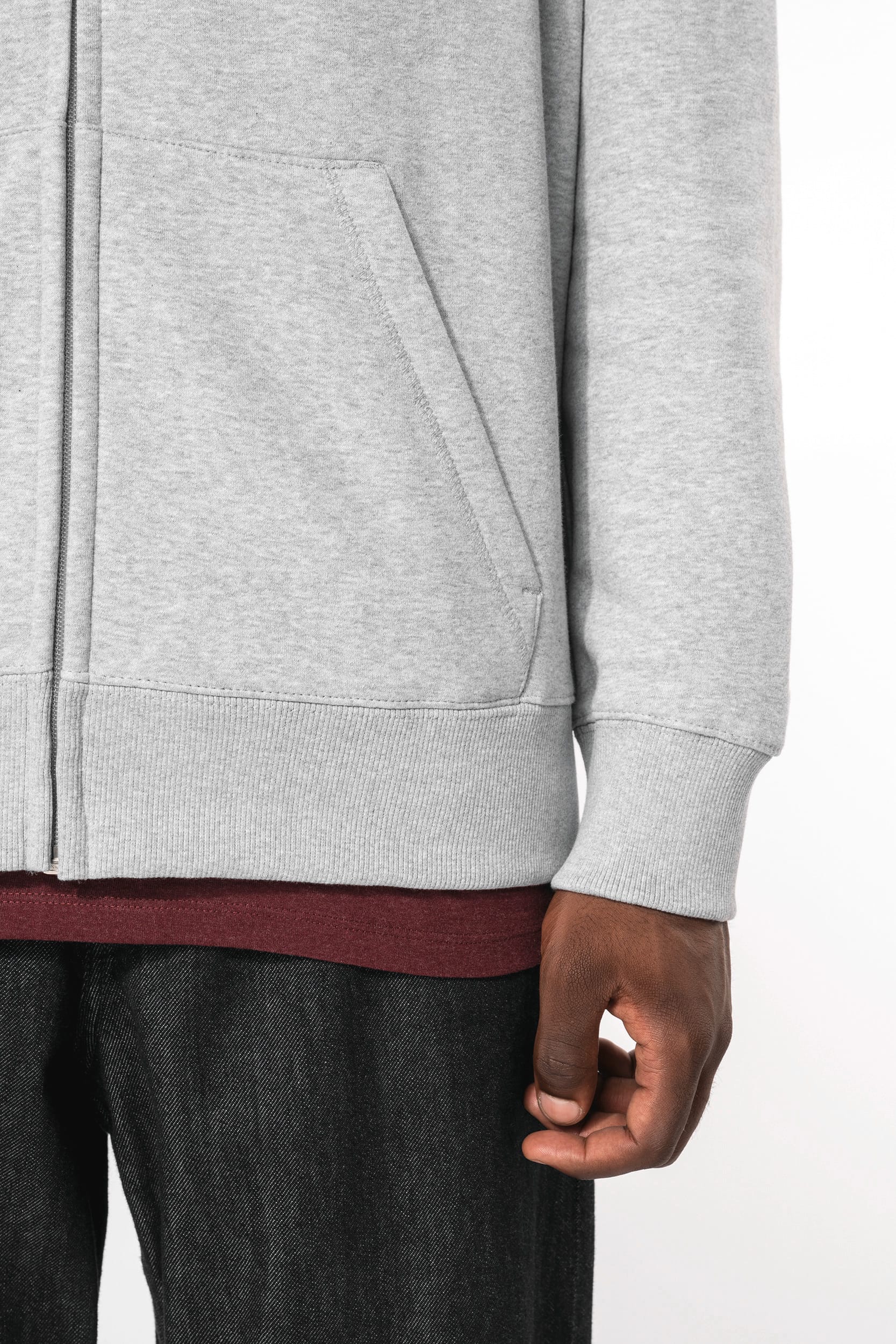 Sweat-shirt zippé capuche unisexe - Image 6