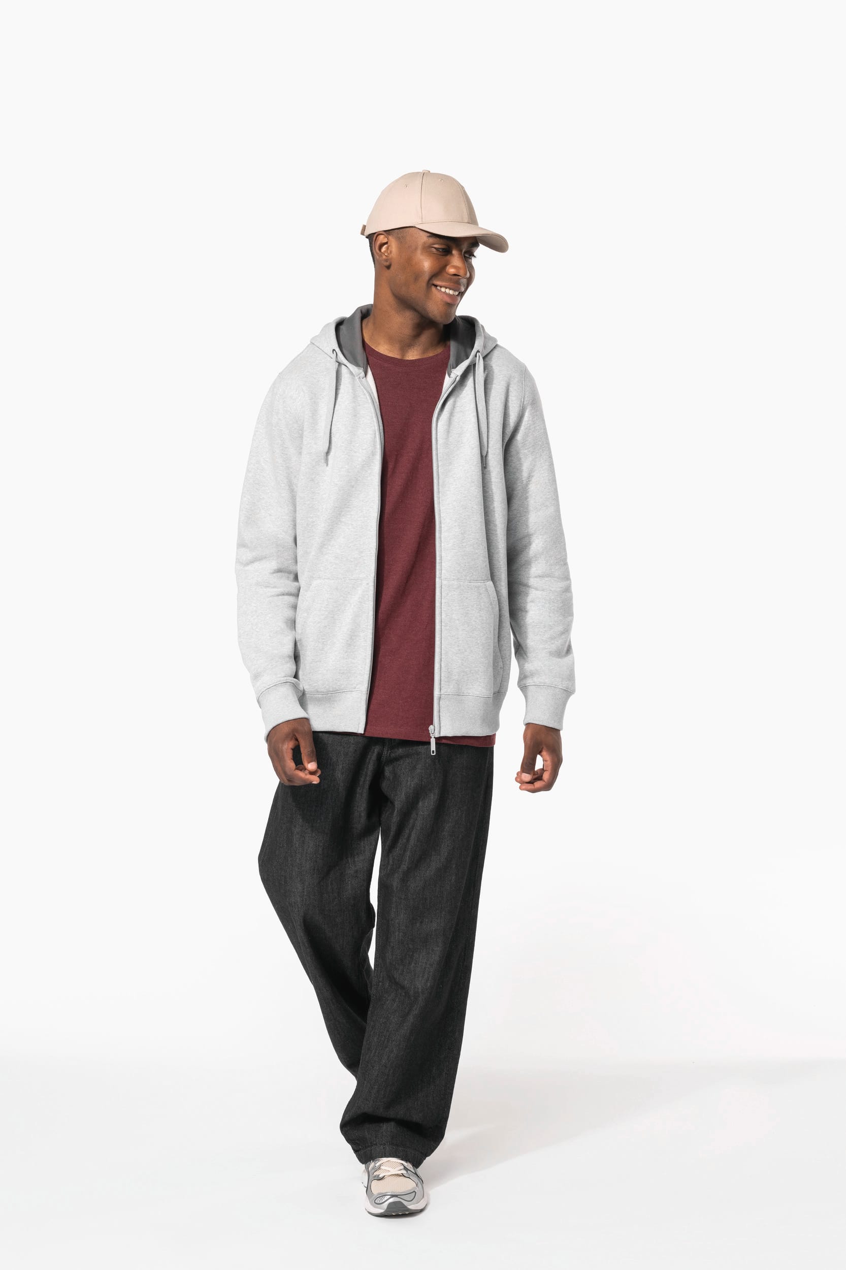 Sweat-shirt zippé capuche unisexe - Image 12