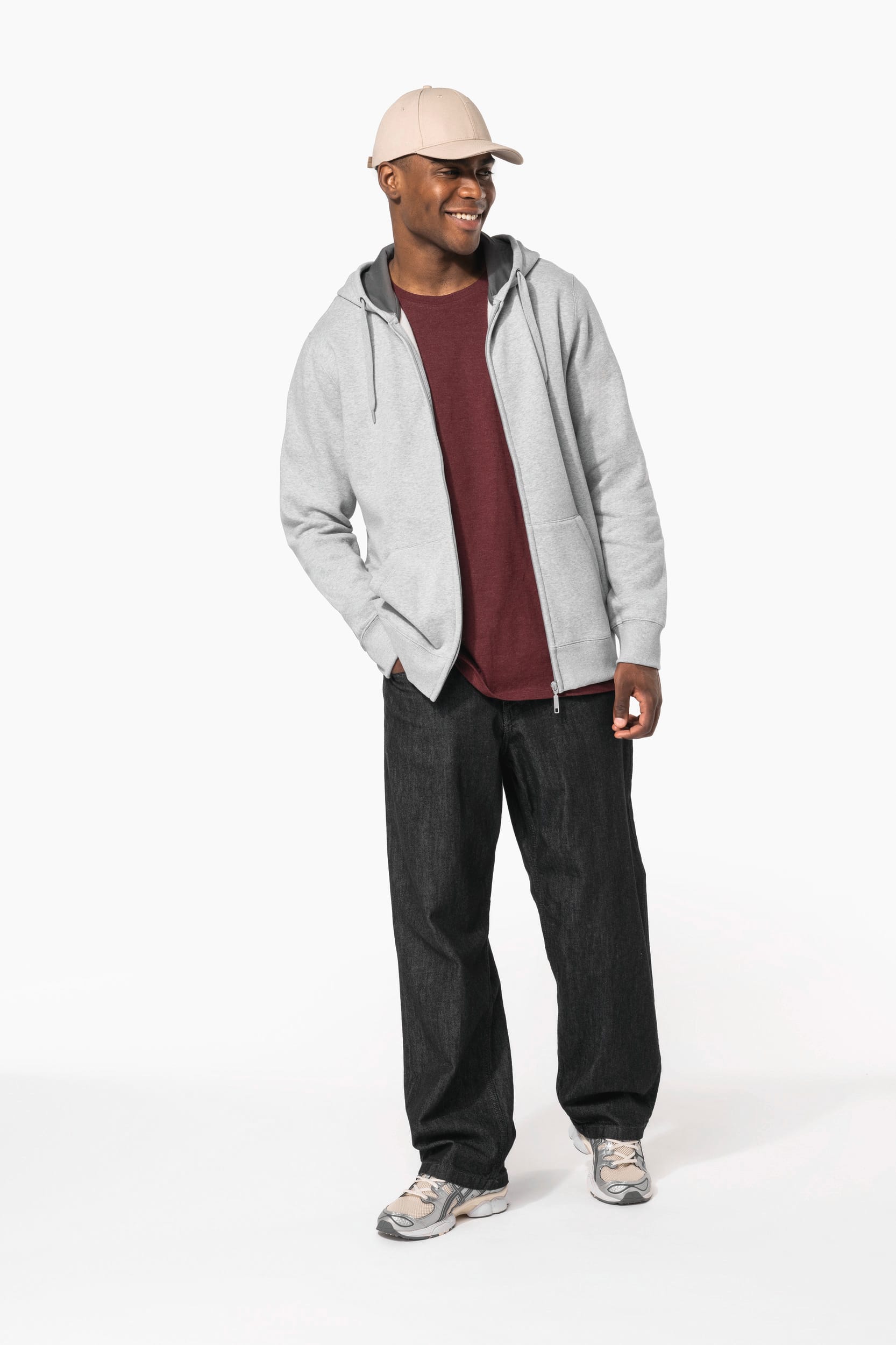 Sweat-shirt zippé capuche unisexe - Image 13