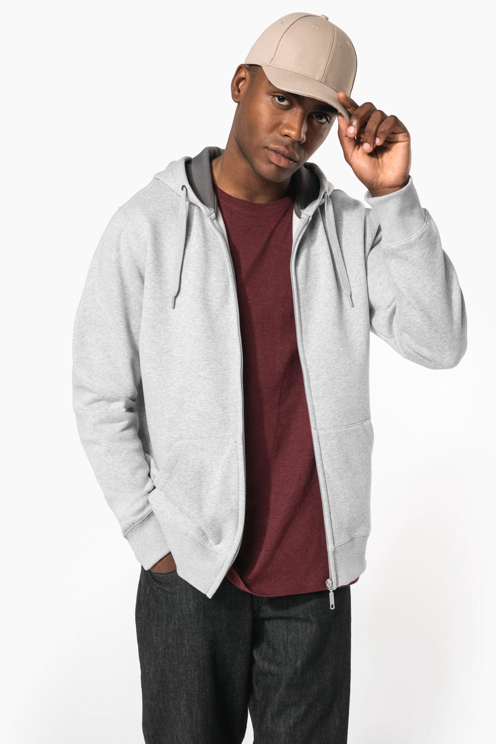 Sweat-shirt zippé capuche unisexe - Image 10