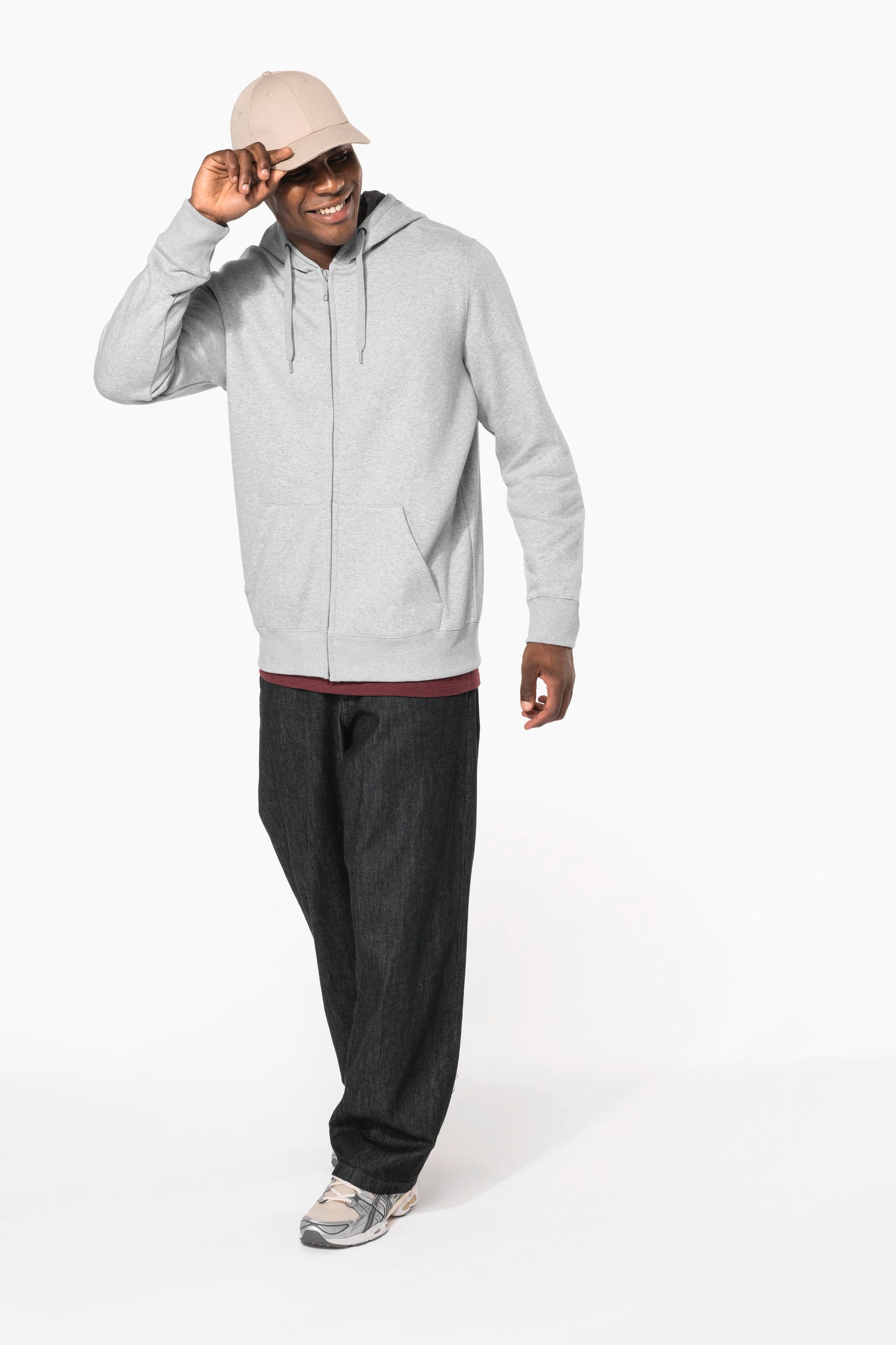 Sweat-shirt zippé capuche unisexe - Image 9