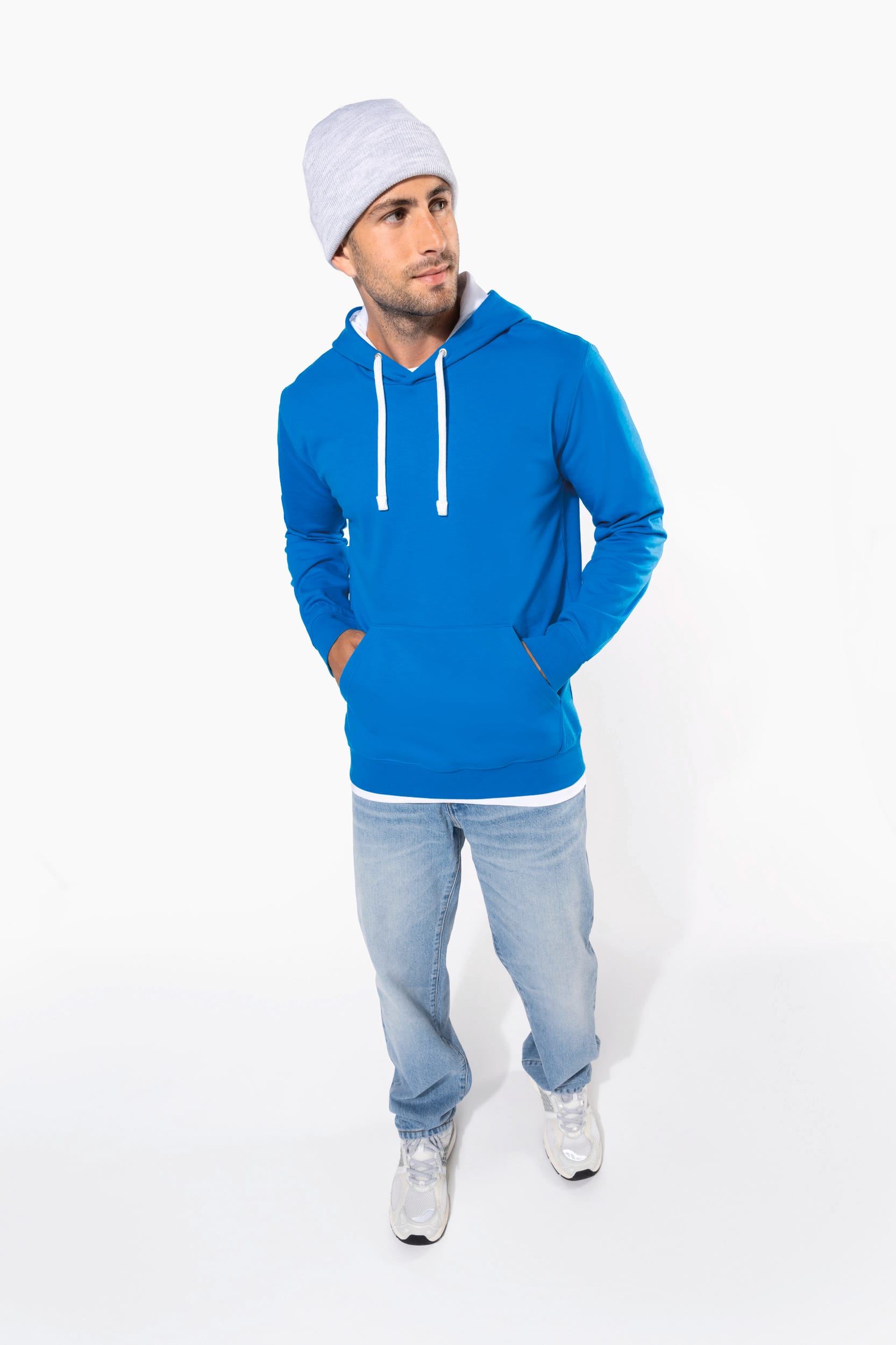Sweat-shirt capuche contrastée homme - Image 6