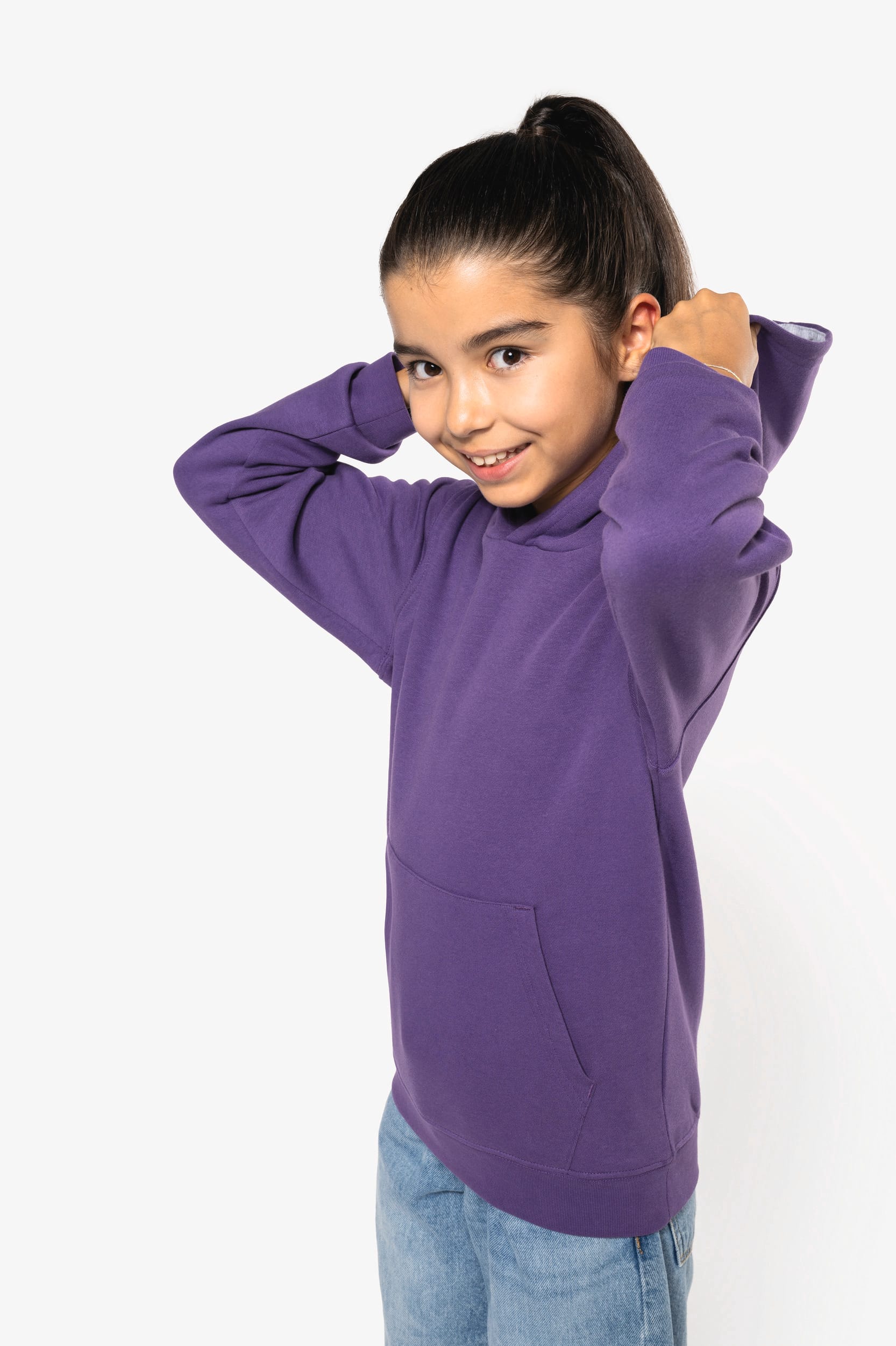 Sweat-shirt capuche contrastée enfant - Image 11