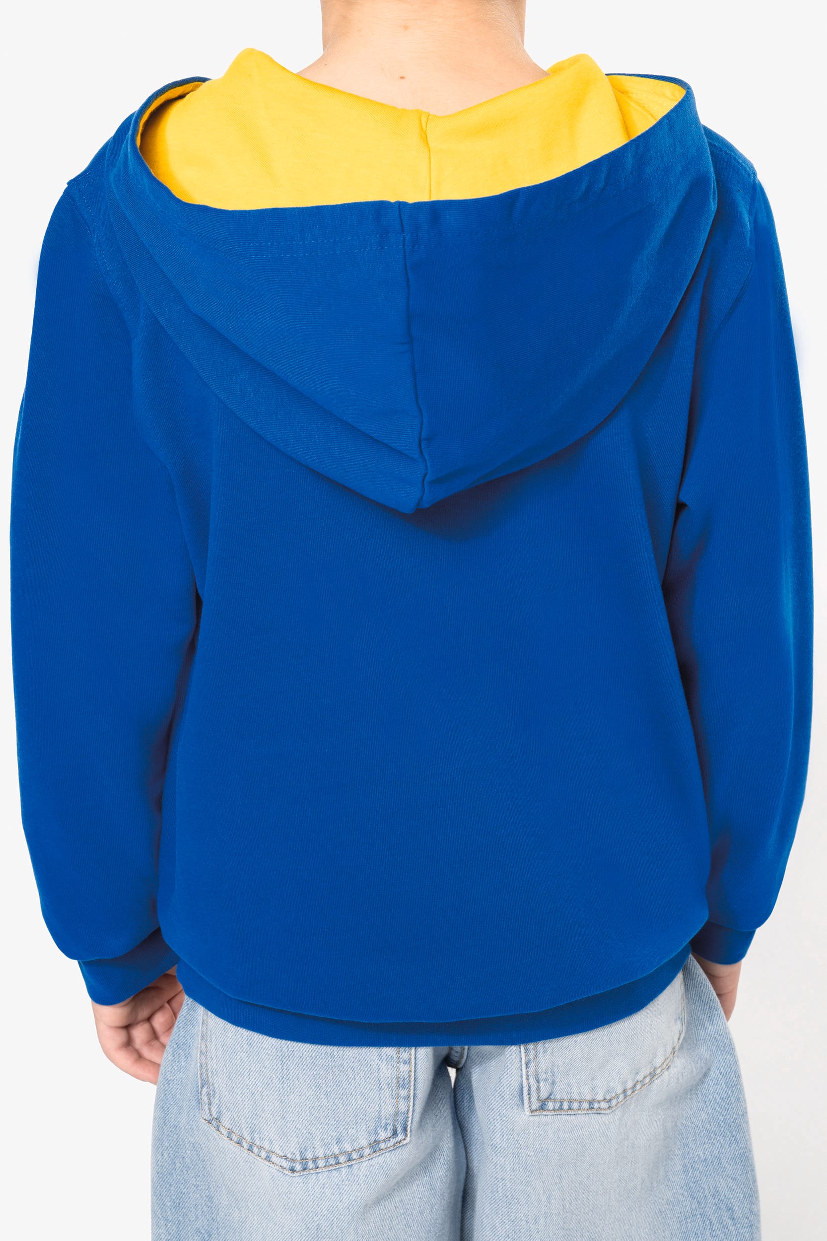 Sweat-shirt capuche contrastée enfant