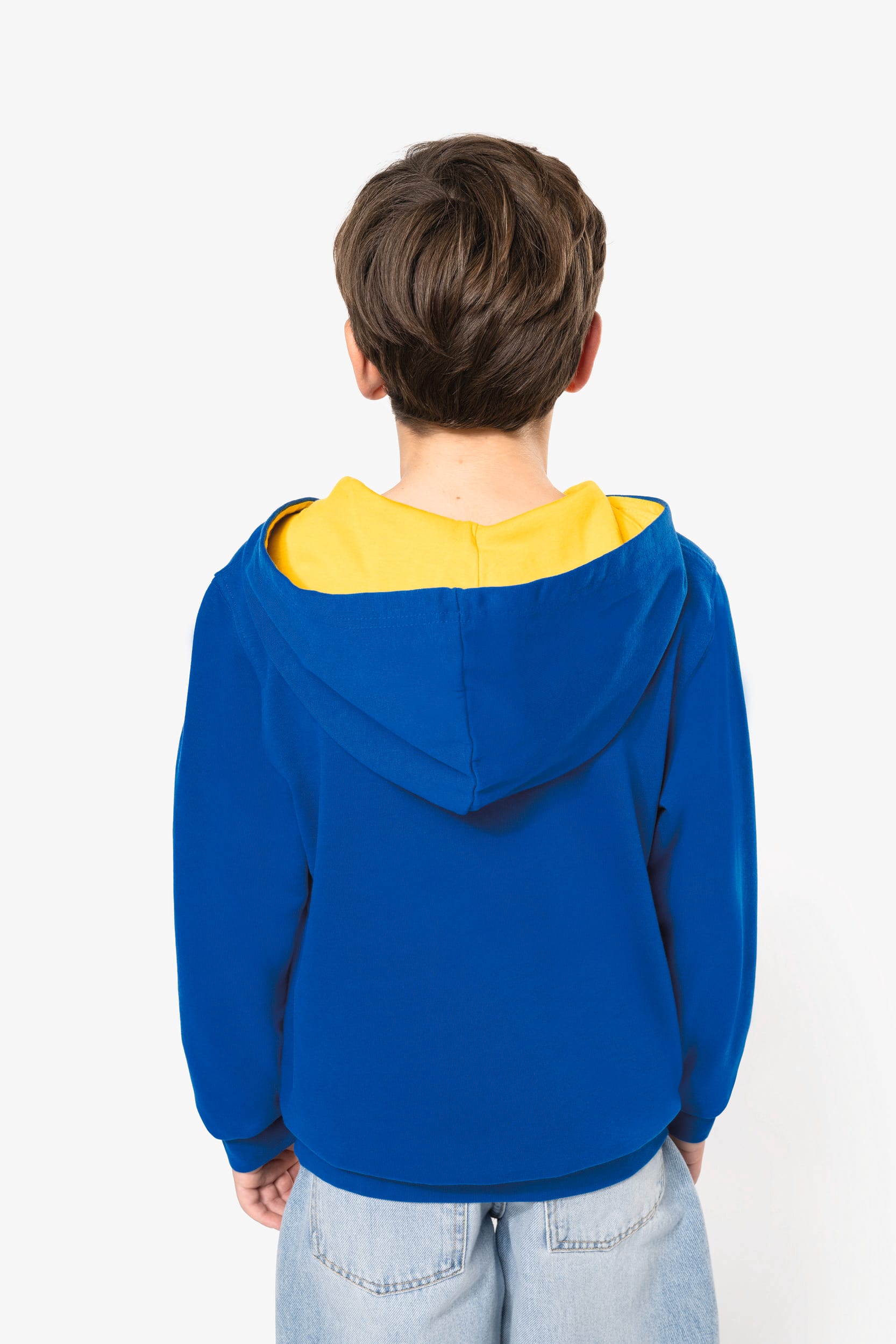 Sweat-shirt capuche contrastée enfant - Image 5