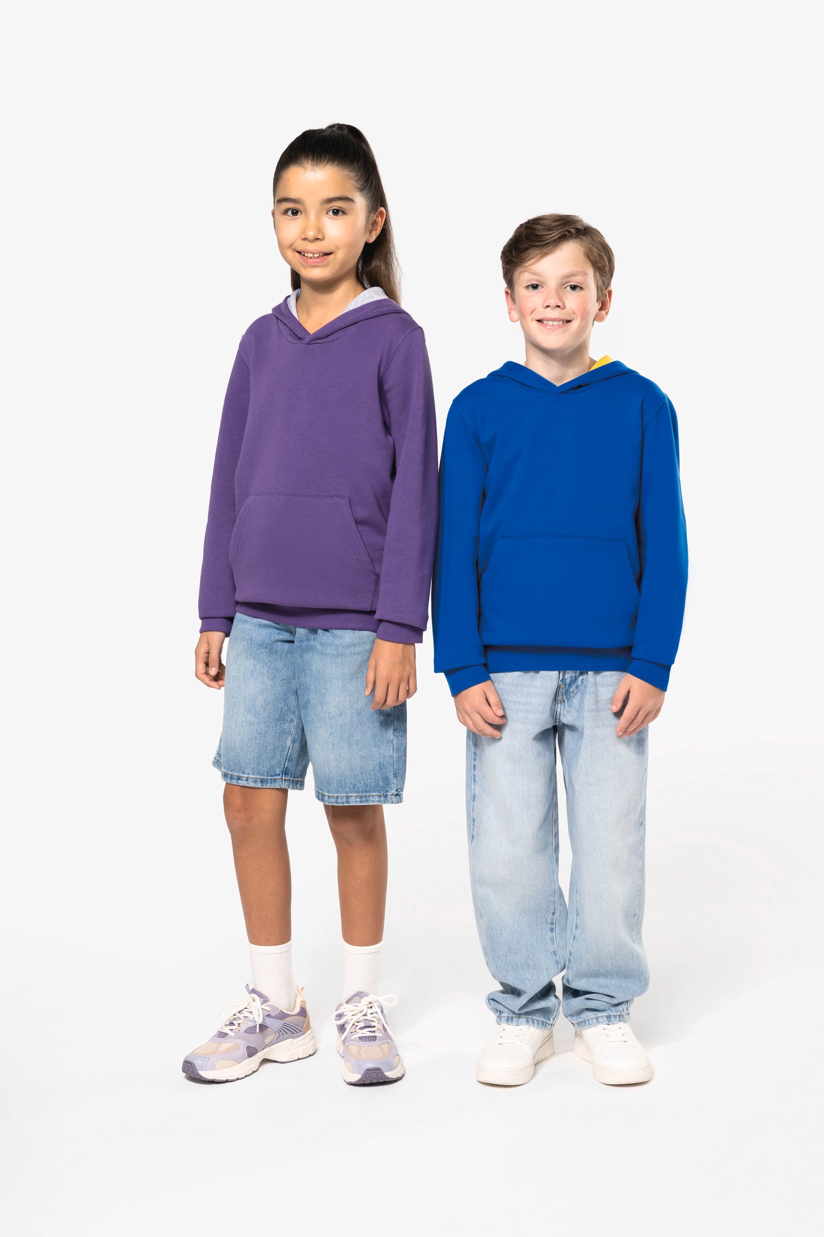 Sweat-shirt capuche contrastée enfant - Image 9