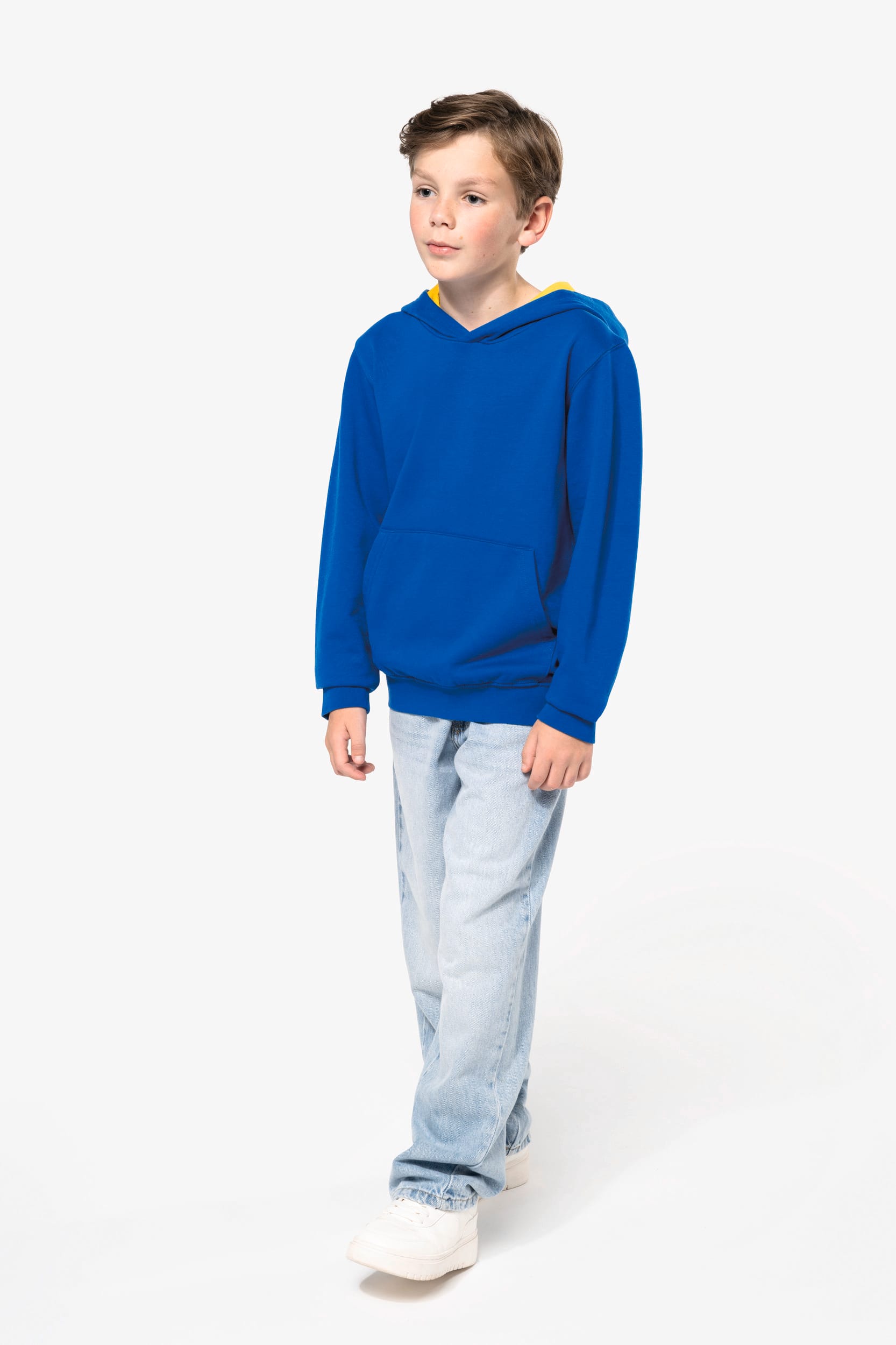 Sweat-shirt capuche contrastée enfant - Image 12