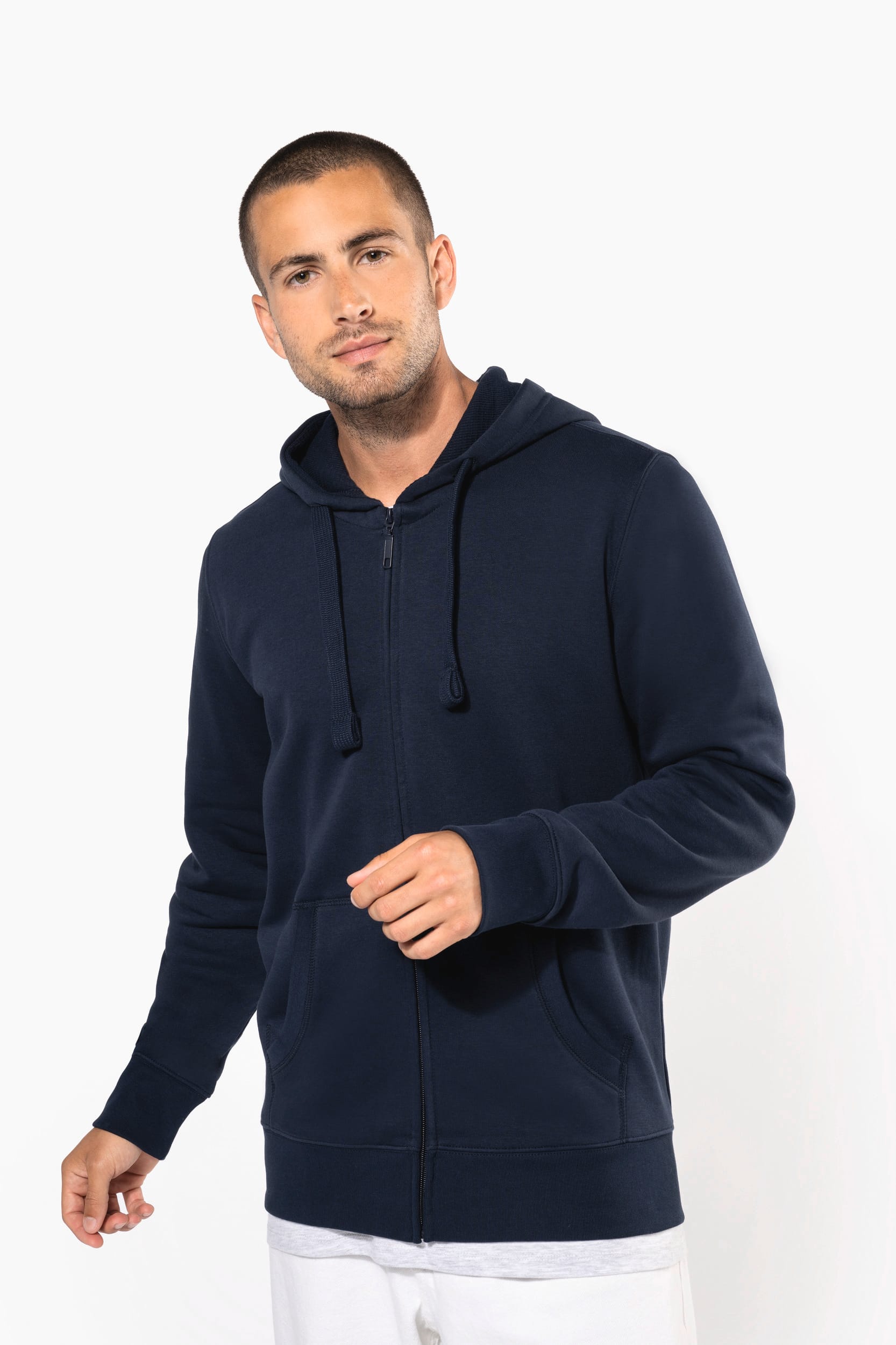 Sweat-shirt zippé capuche homme - Image 1