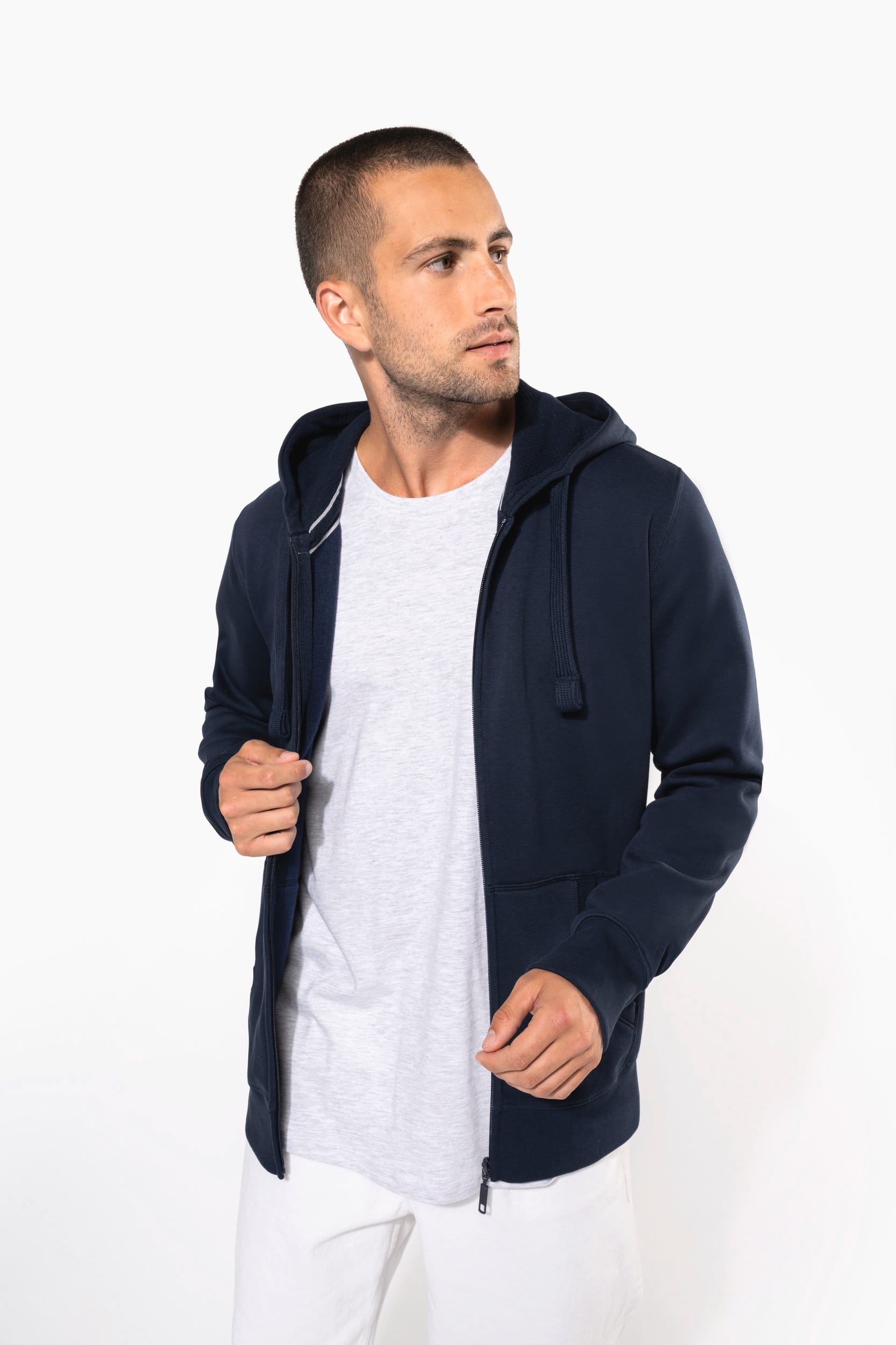 Sweat-shirt zippé capuche homme - Image 8