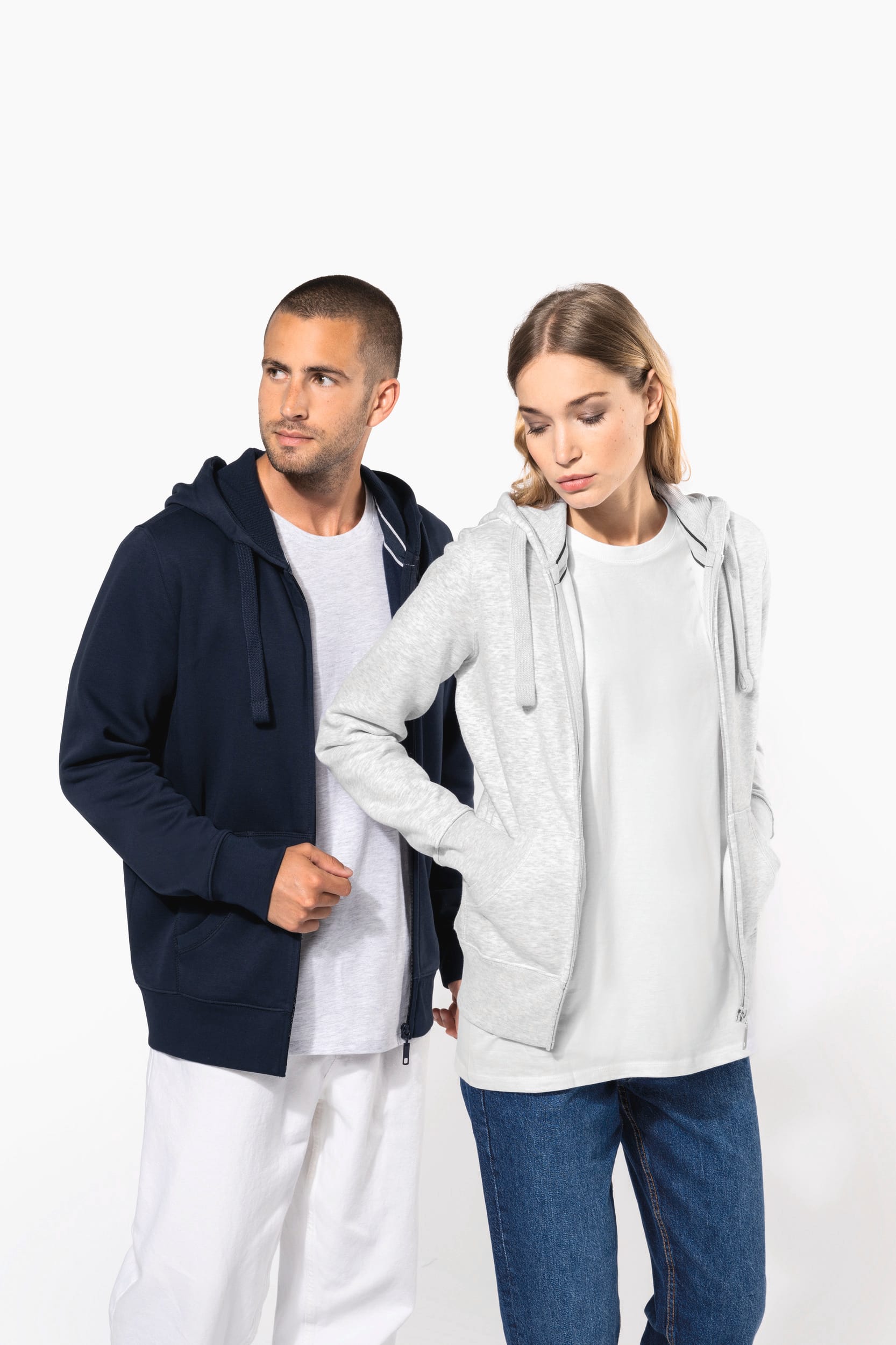 Sweat-shirt zippé capuche homme - Image 9