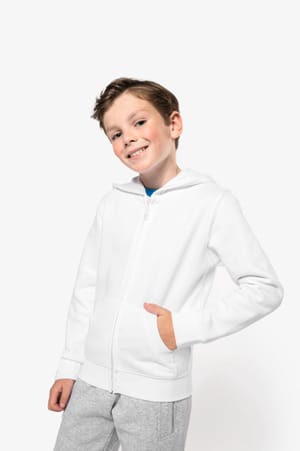 Kinder sweatvest met capuchon