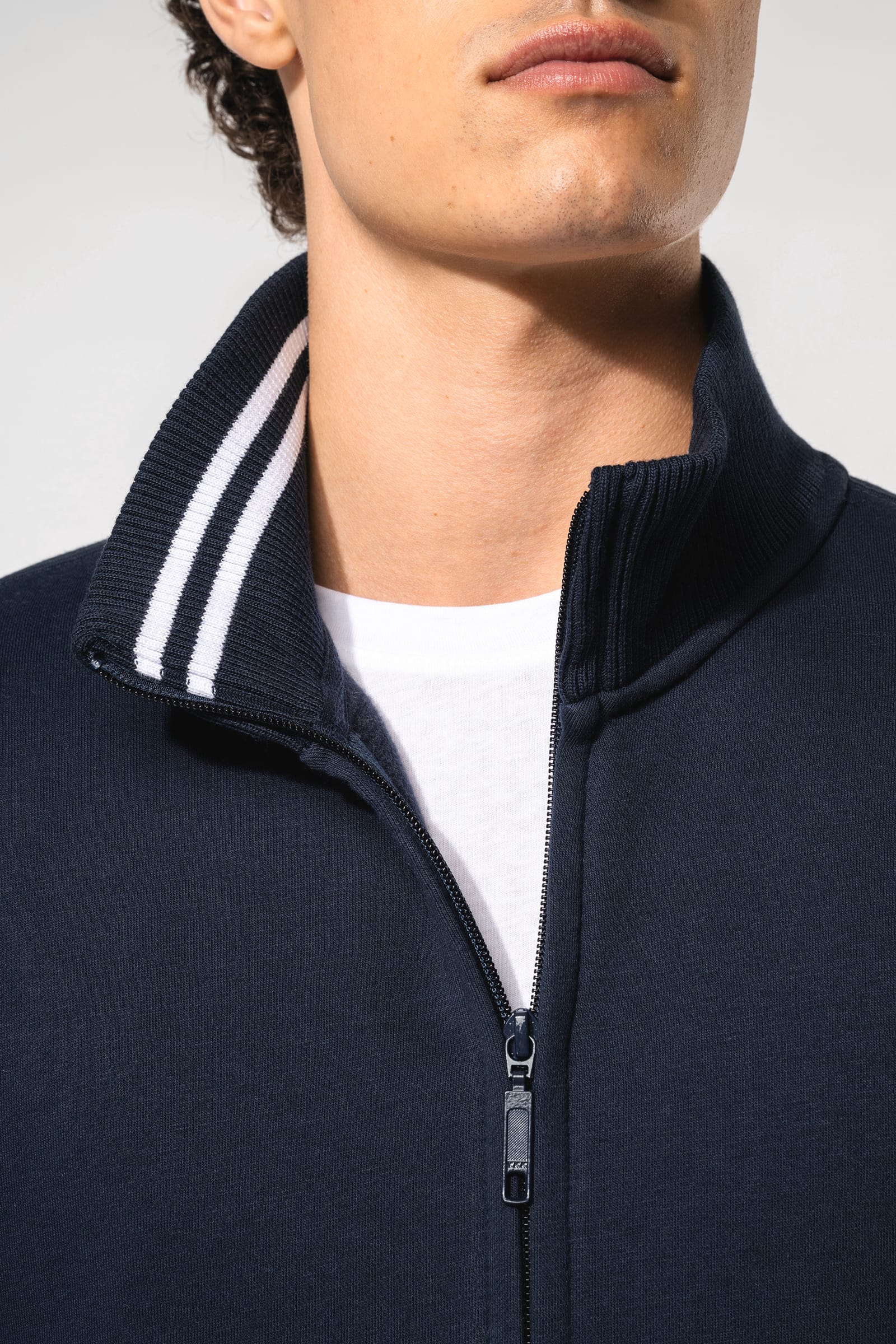 Herensweater met rits