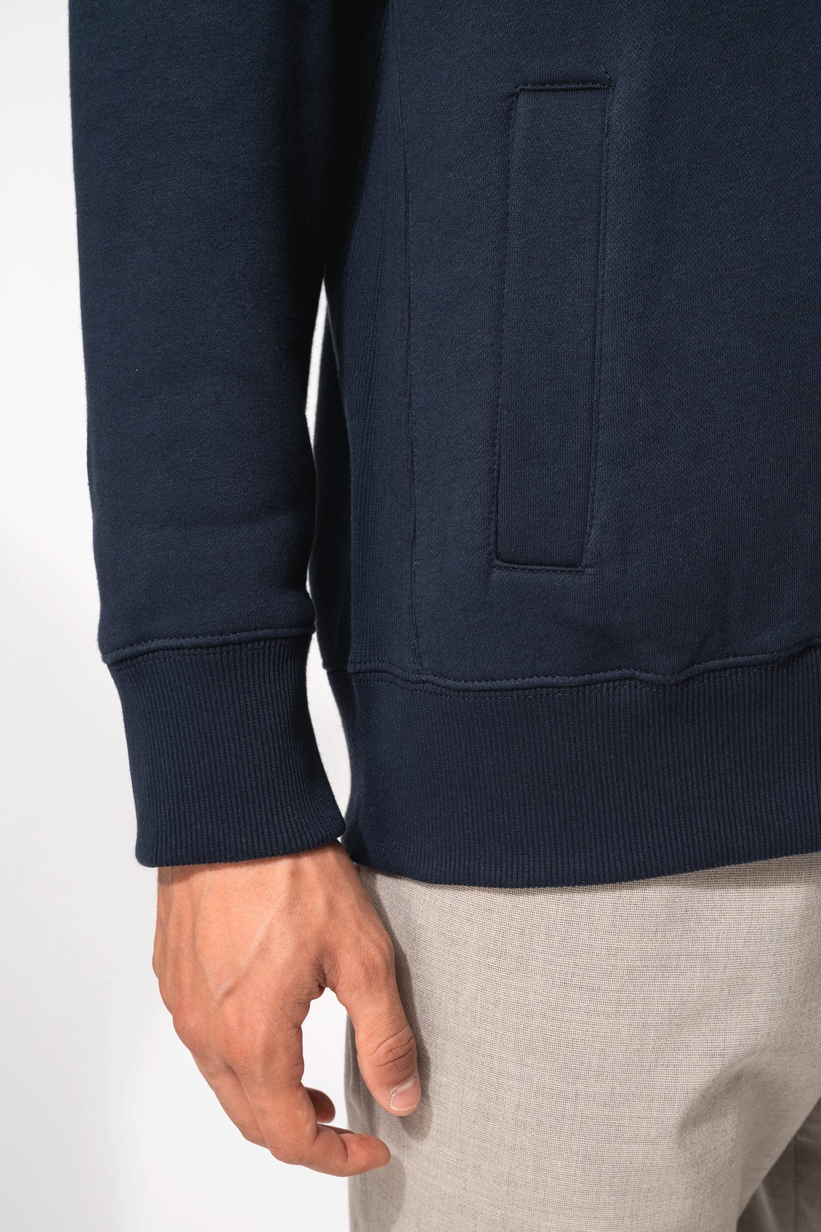 Herensweater met rits