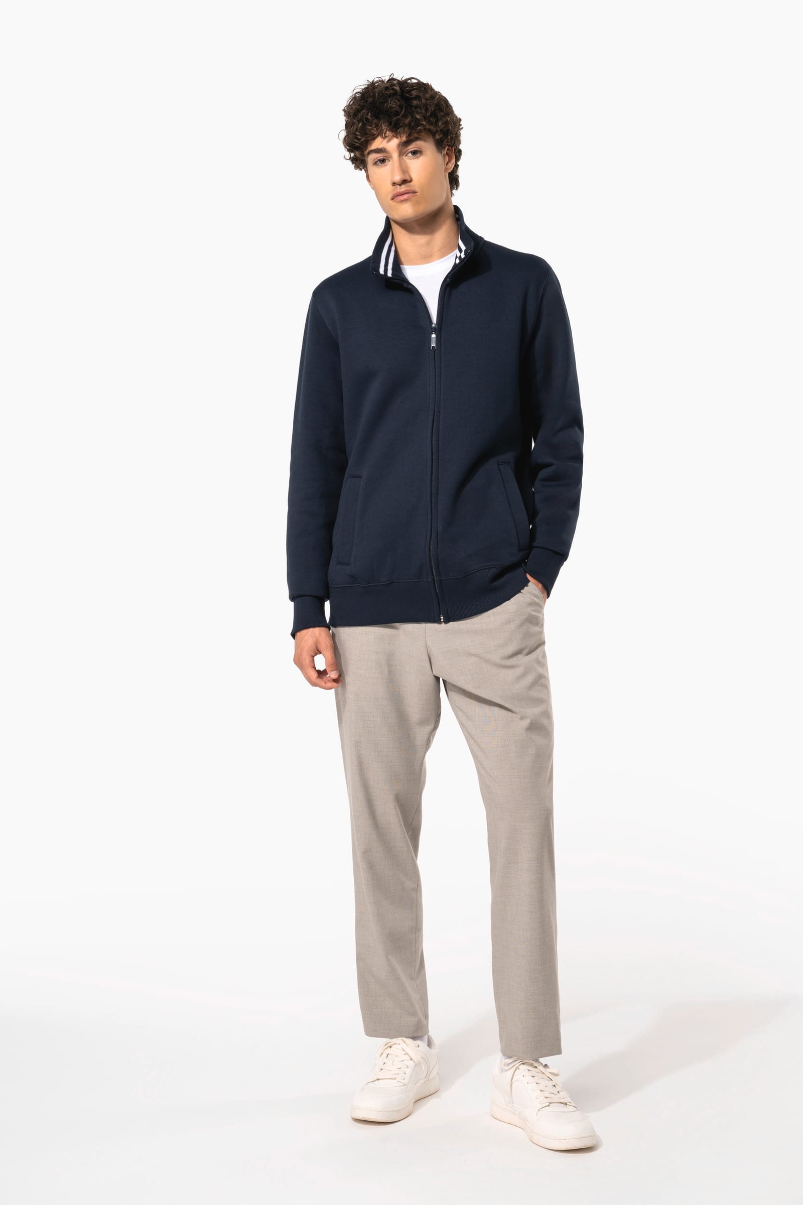 Herensweater met rits