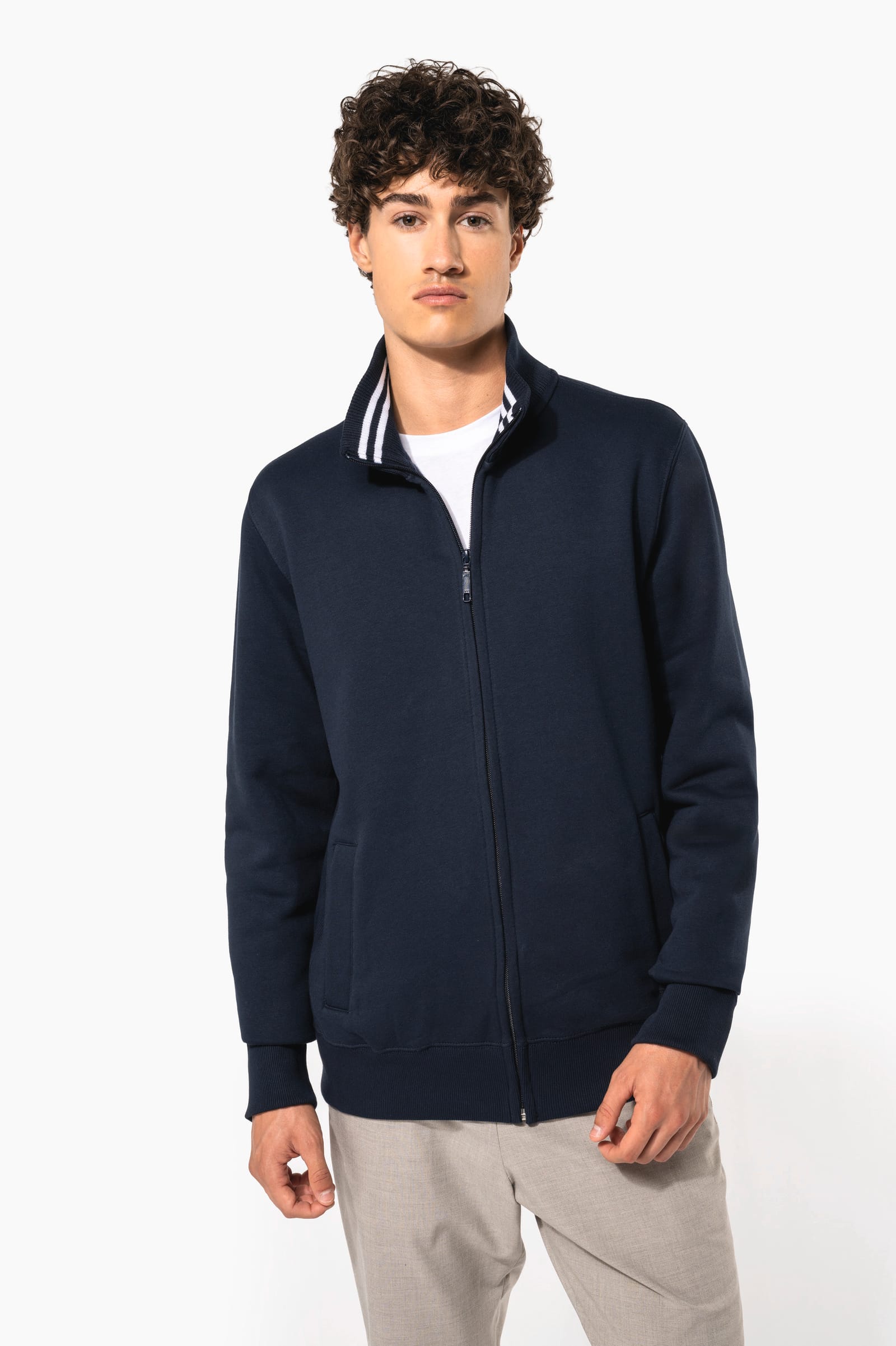Herensweater met rits