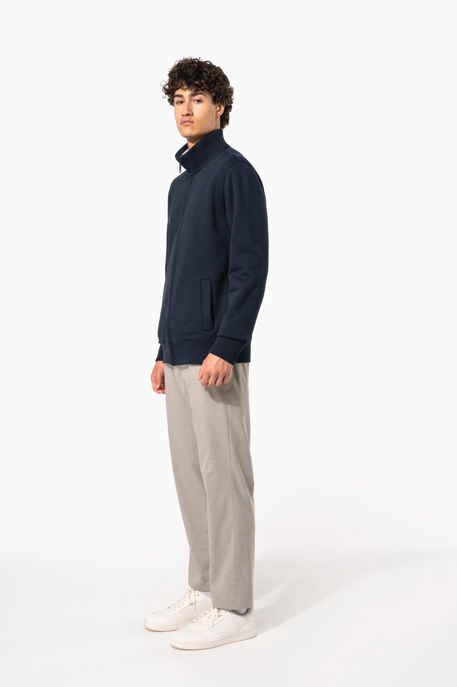 Herensweater met rits
