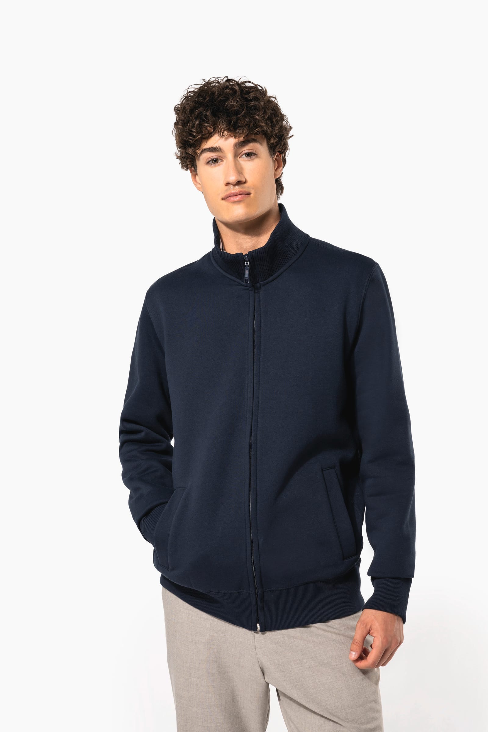 Herensweater met rits