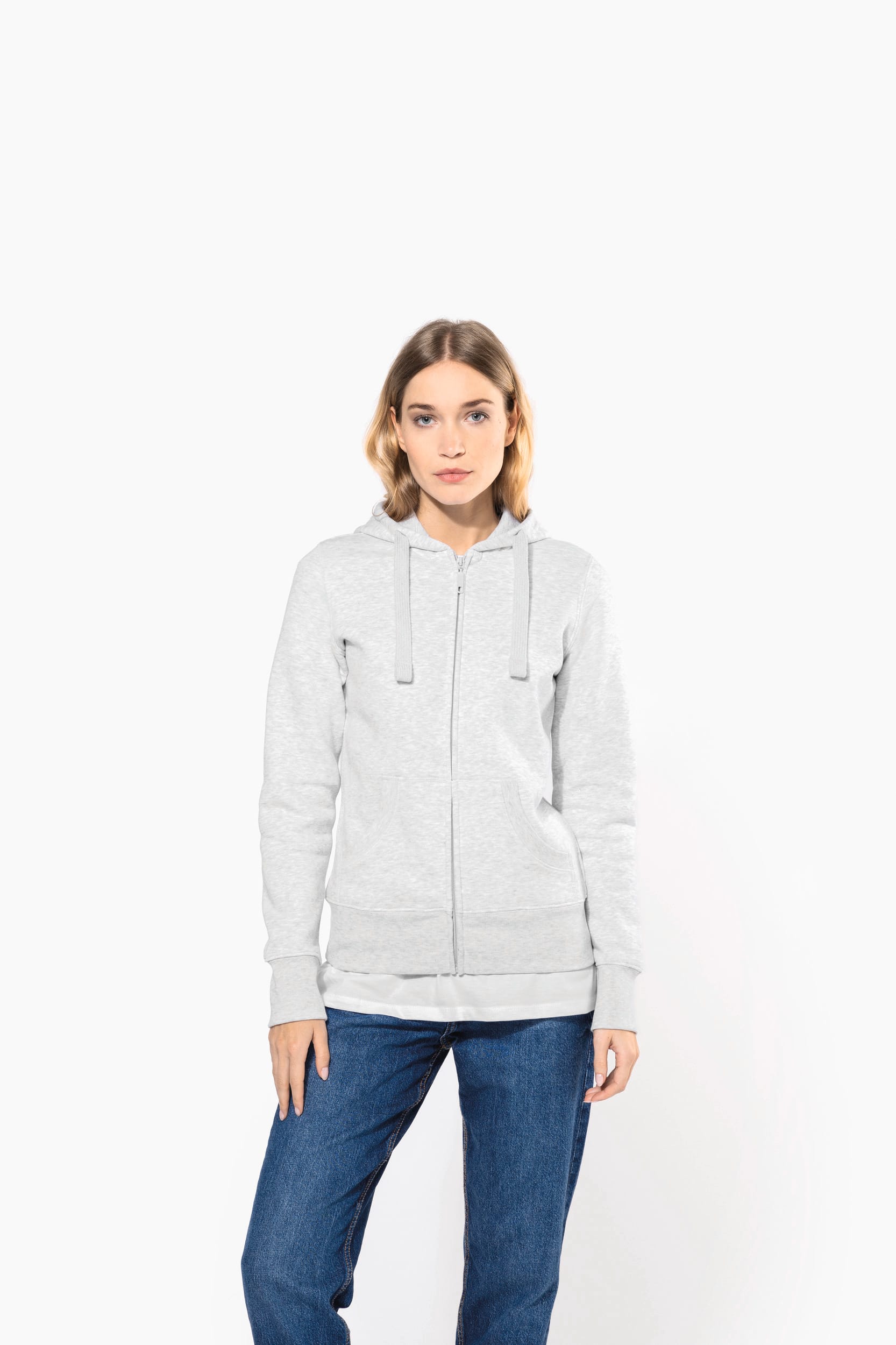 Sweat-shirt zippé capuche femme - Image 6