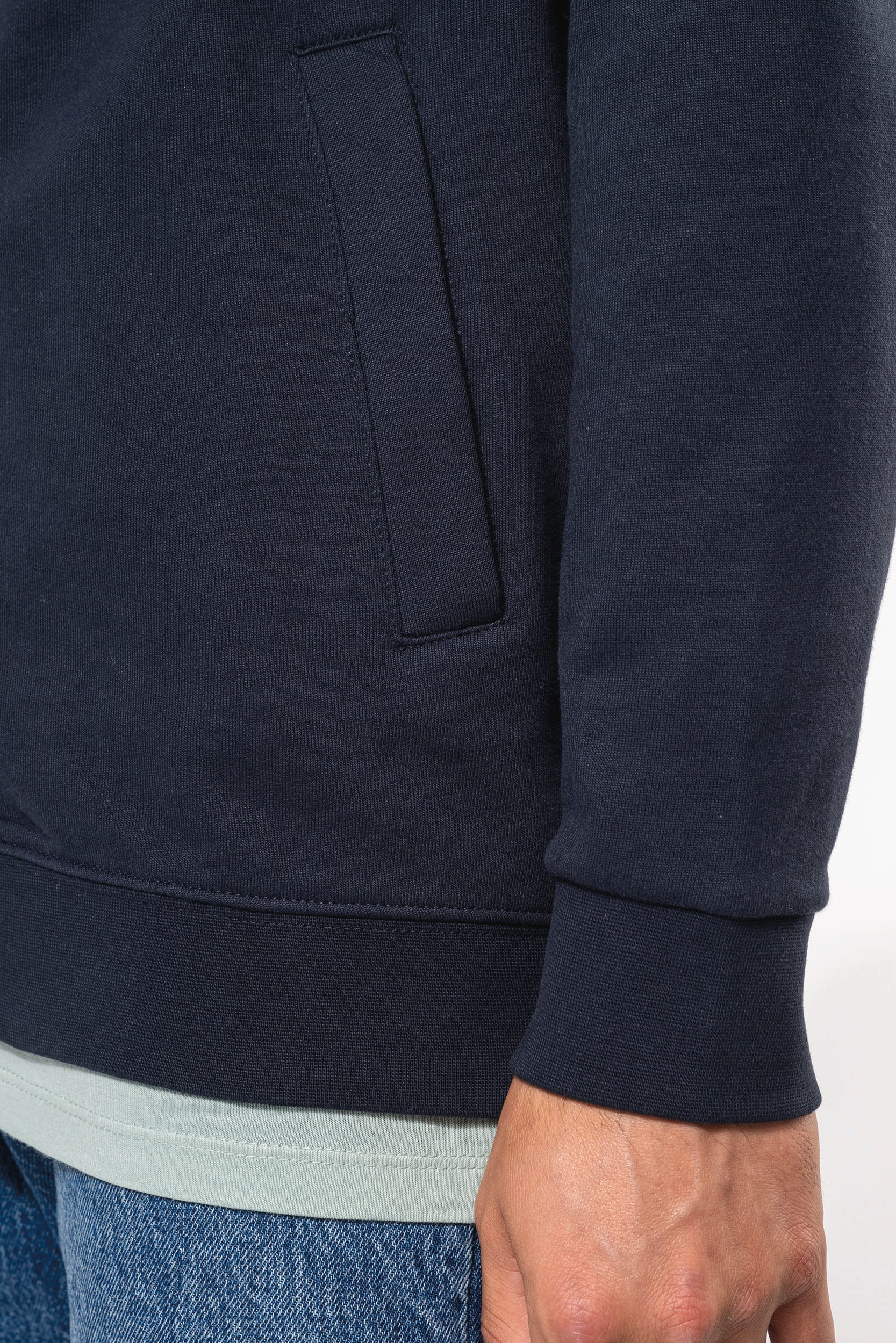 Casaco cardado com fecho