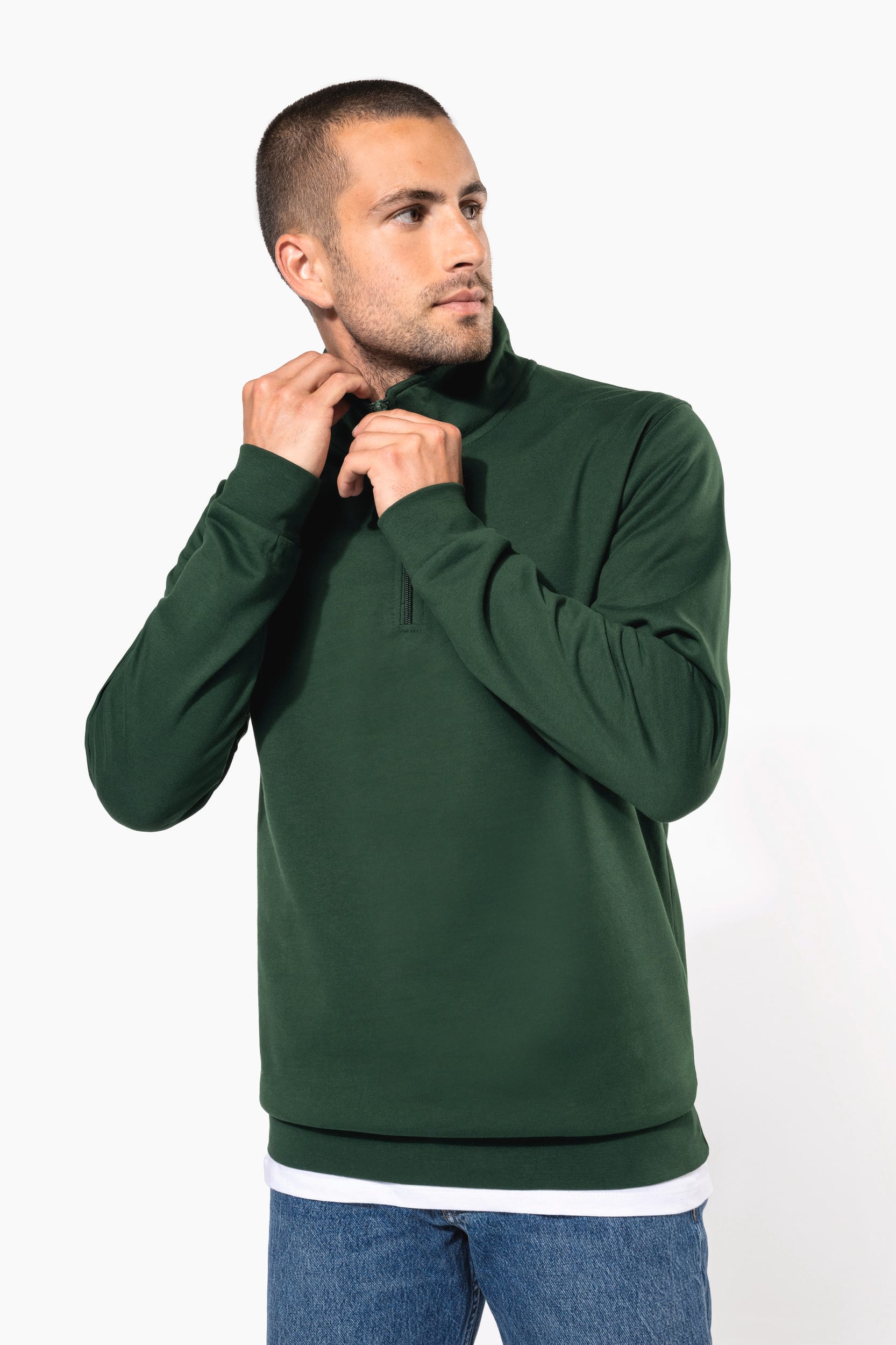 Sweat-shirt col zippé homme - Image 7