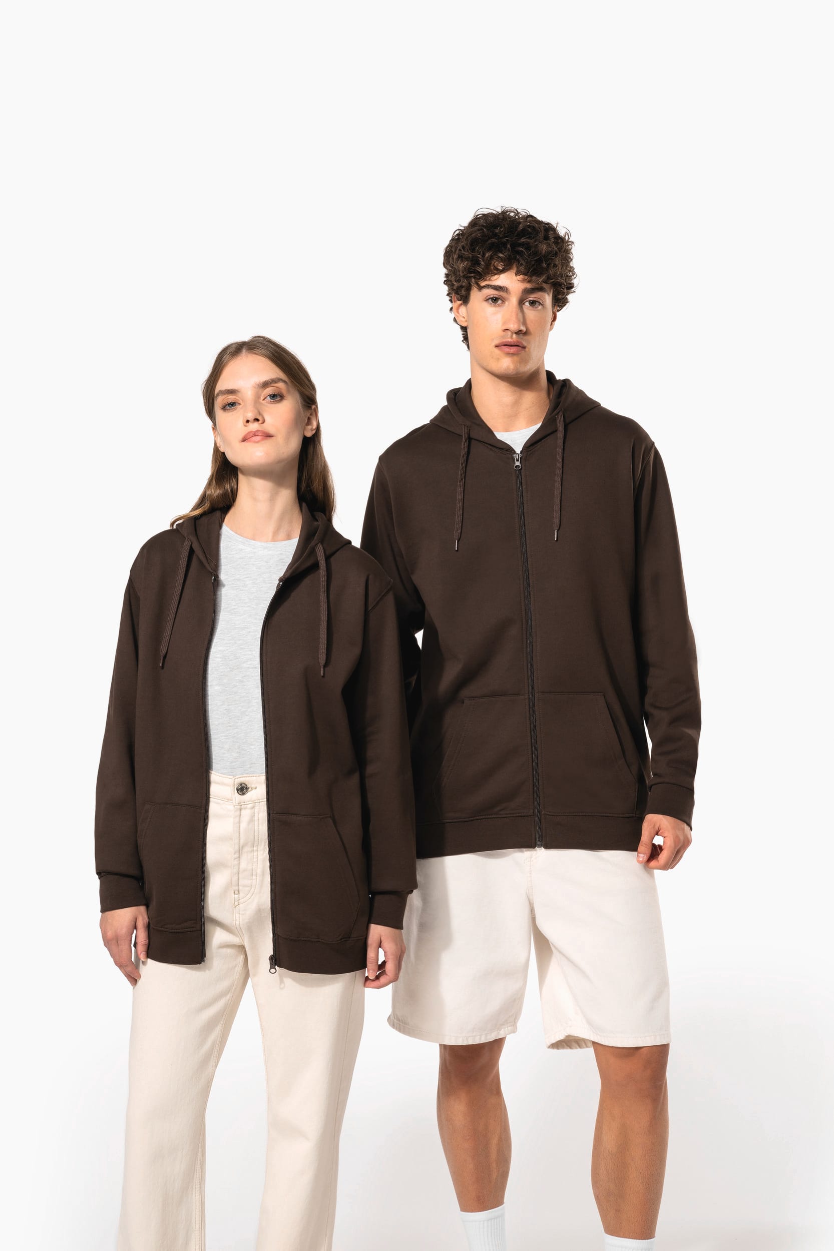 Sweat-shirt zippé capuche unisexe - Image 13