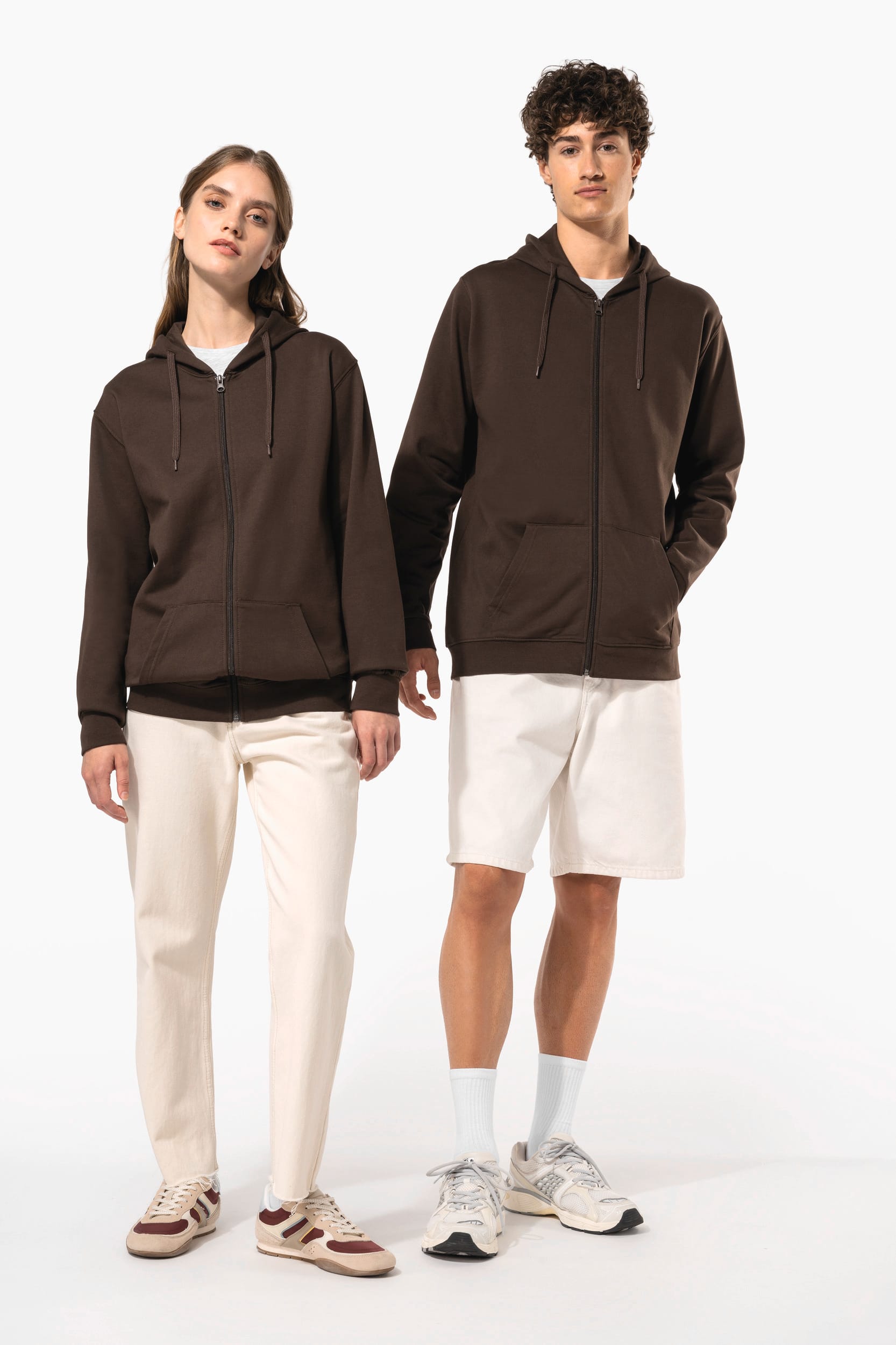 Sweat-shirt zippé capuche unisexe - Image 15