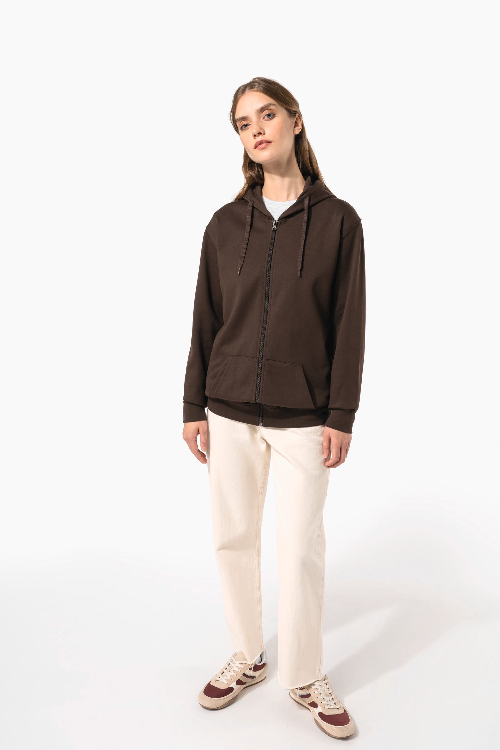 Sweat-shirt zippé capuche unisexe - Image 10