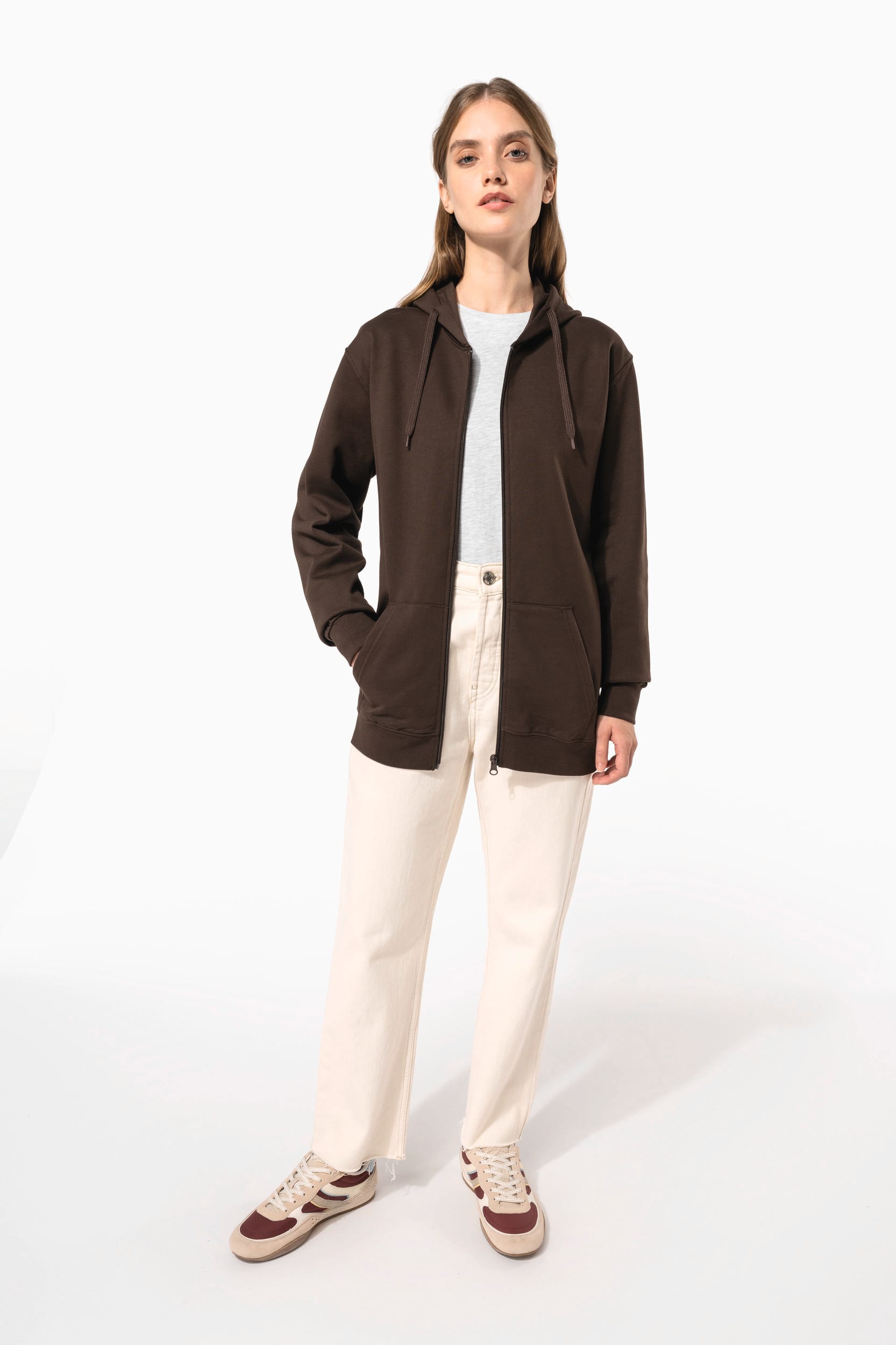 Sweat-shirt zippé capuche unisexe - Image 16