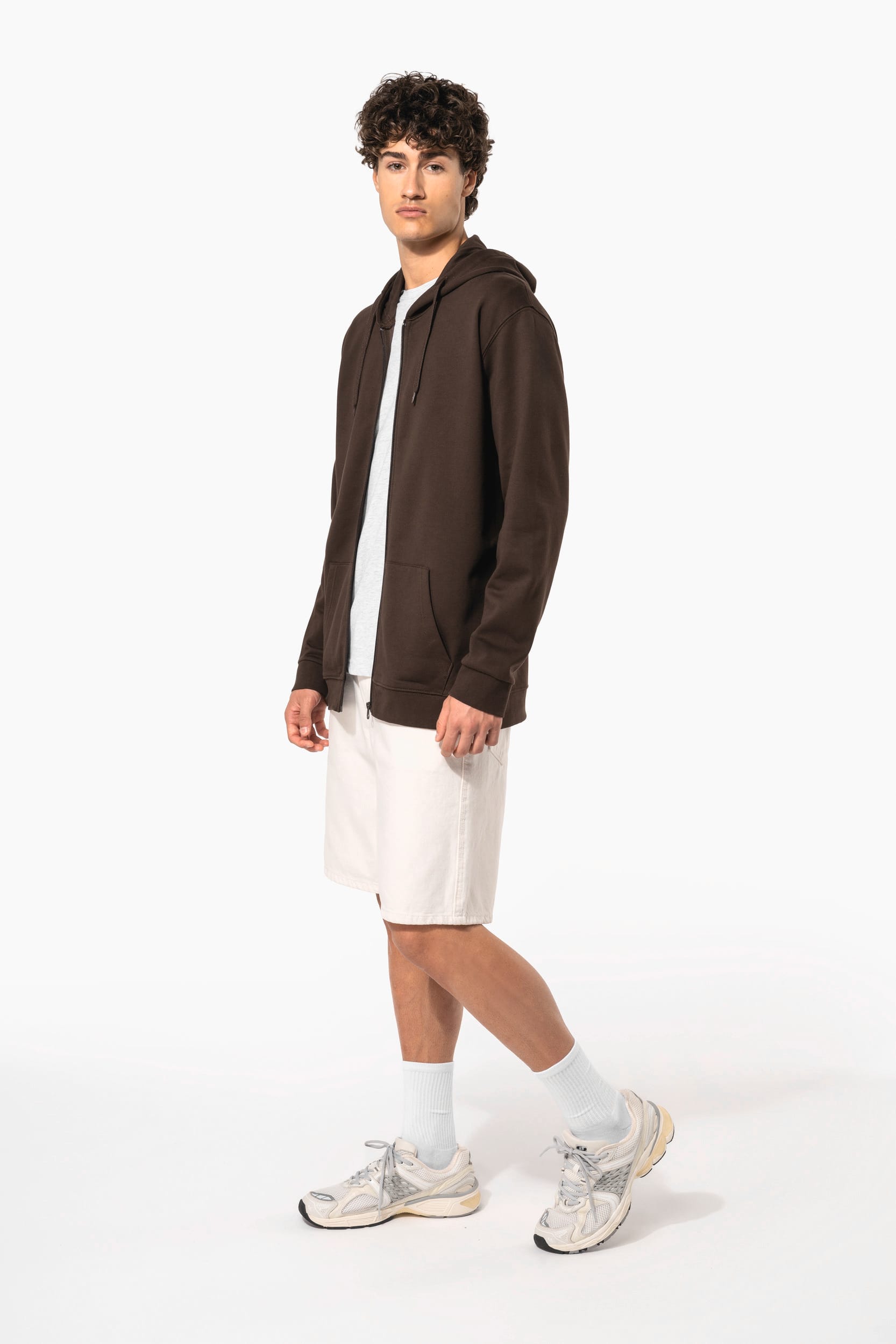 Sweat-shirt zippé capuche unisexe - Image 11