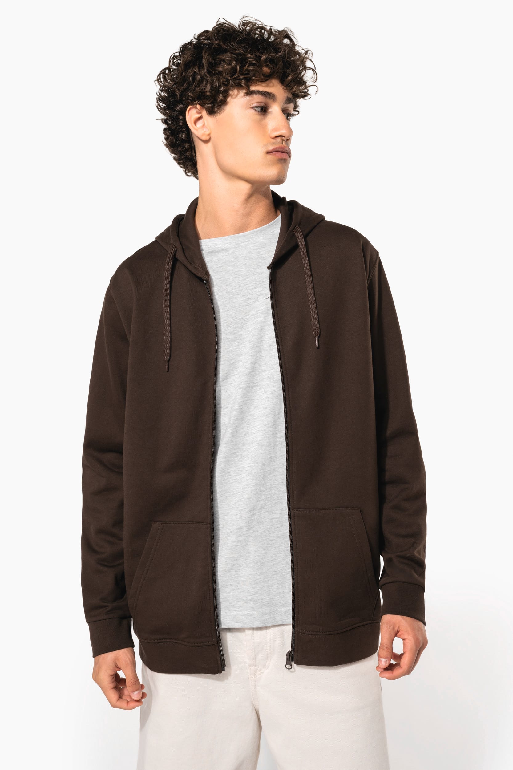 Sweat-shirt zippé capuche unisexe - Image 14