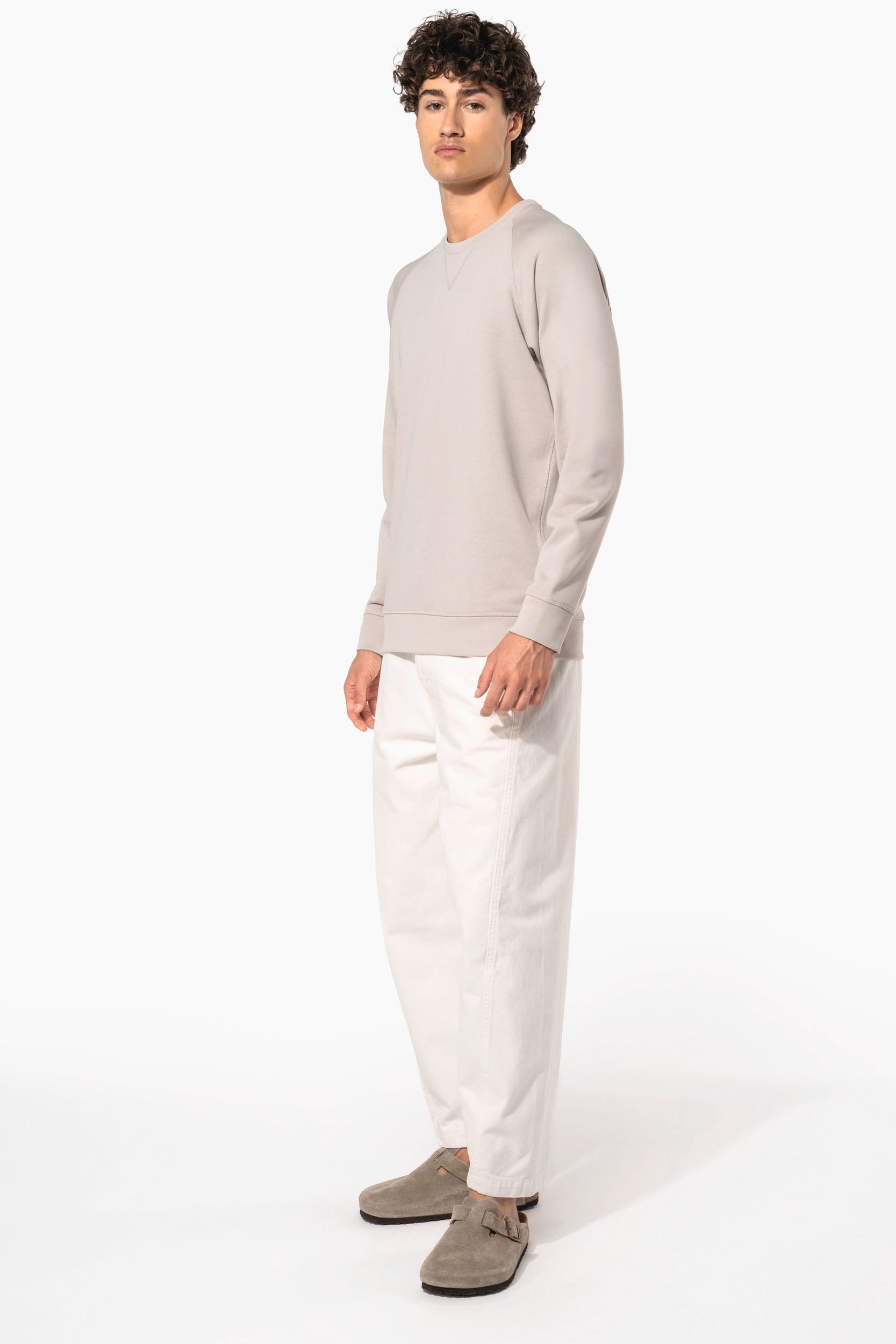 Sweat-shirt Bio col rond manches raglan homme - Image 7