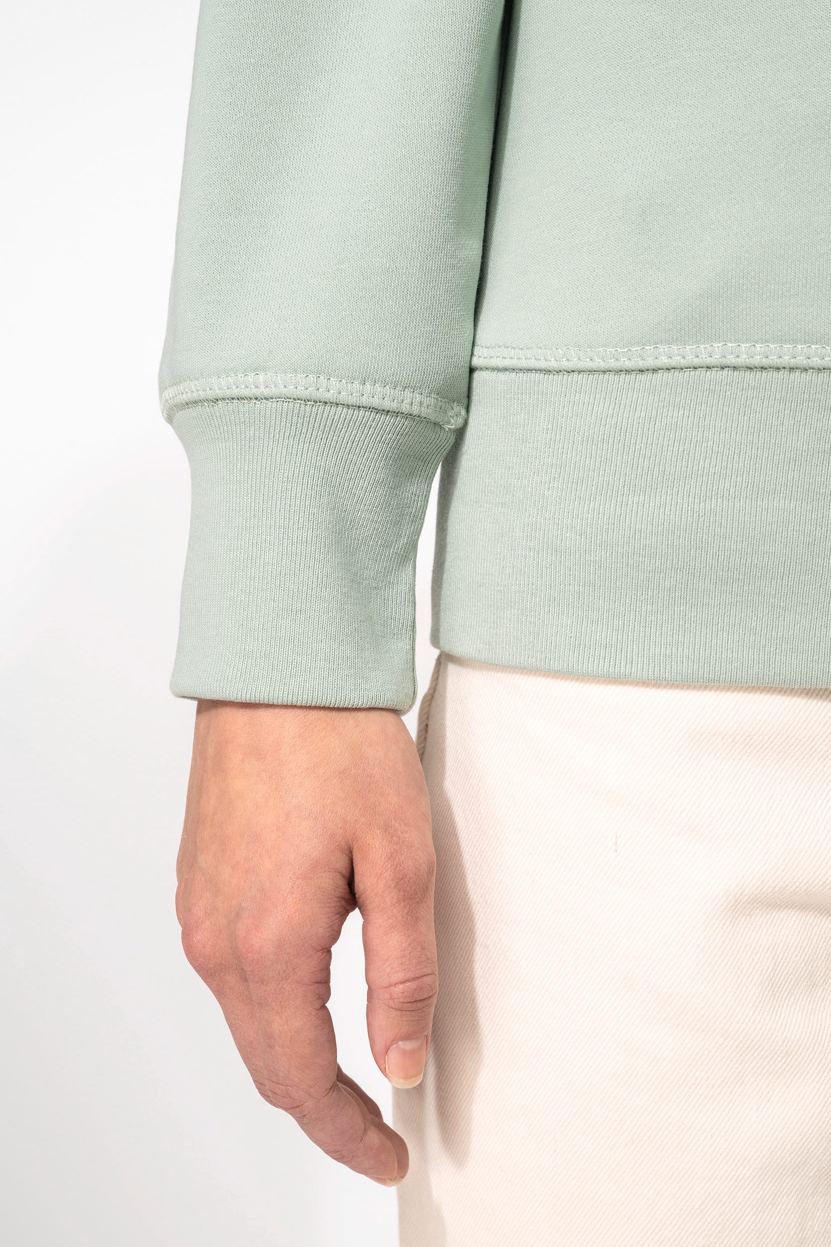 Sweat-shirt Bio col rond manches raglan femme - Image 5