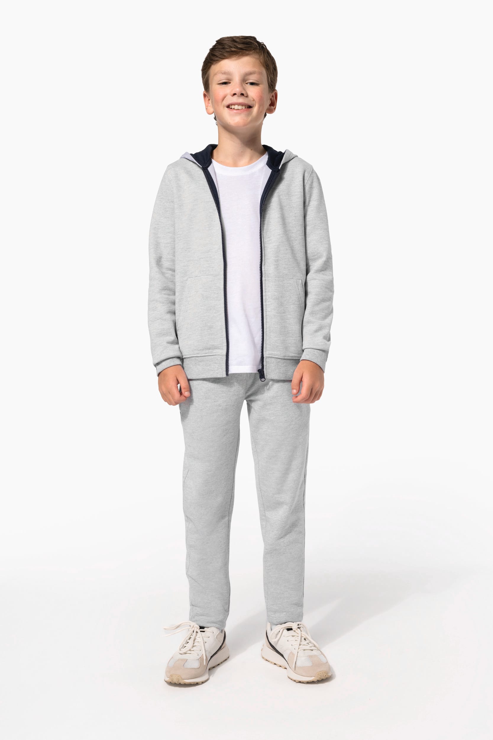 Sweat-shirt zippé capuche enfant