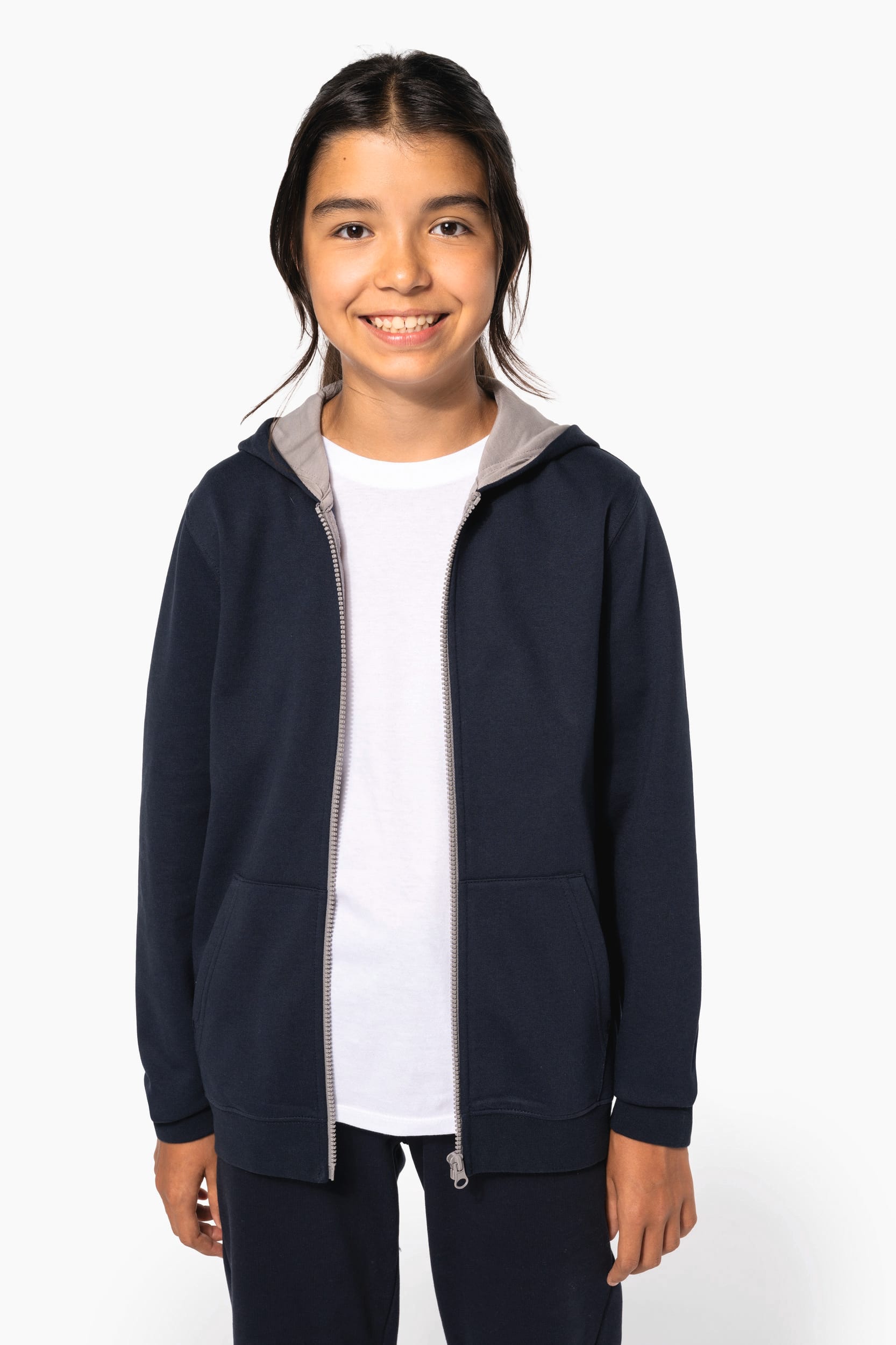Sweat-shirt zippé capuche enfant