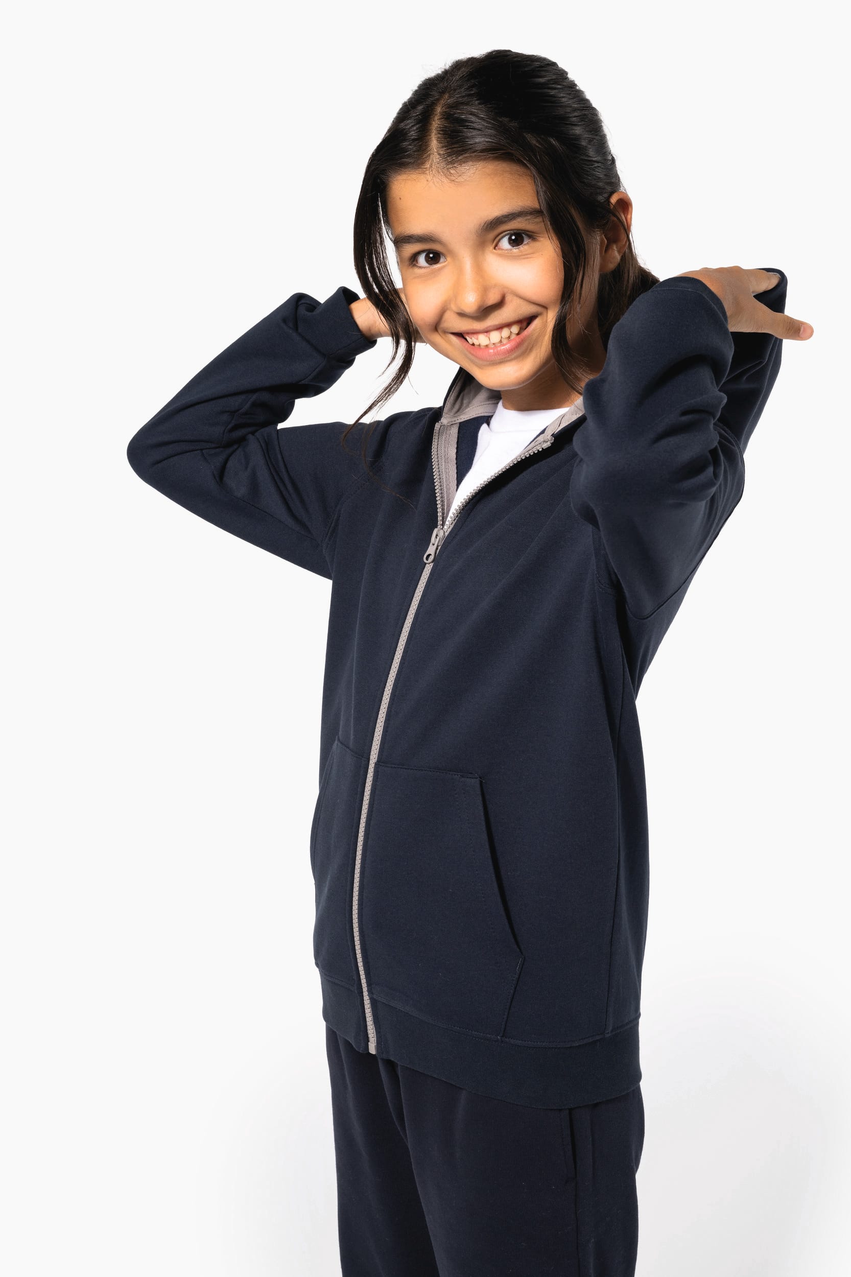 Sweat-shirt zippé capuche enfant