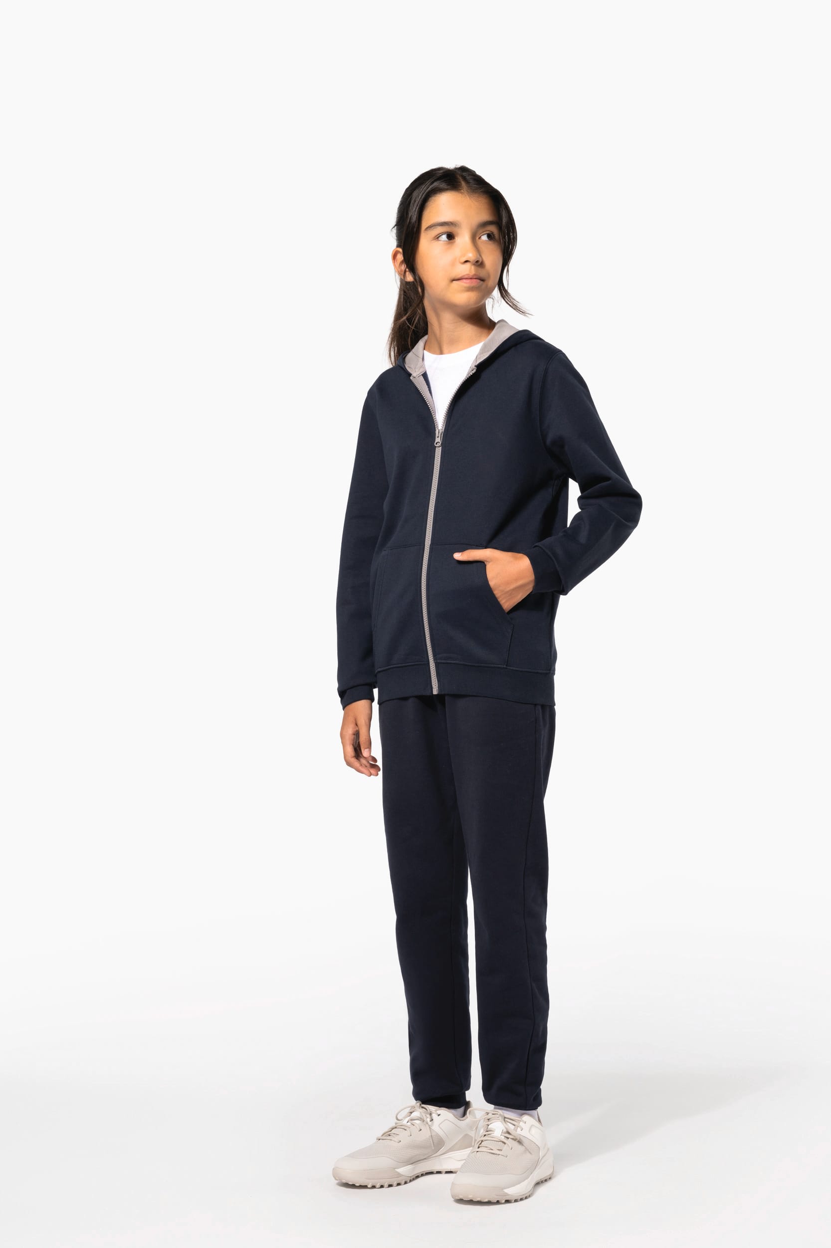Sweat-shirt zippé capuche enfant