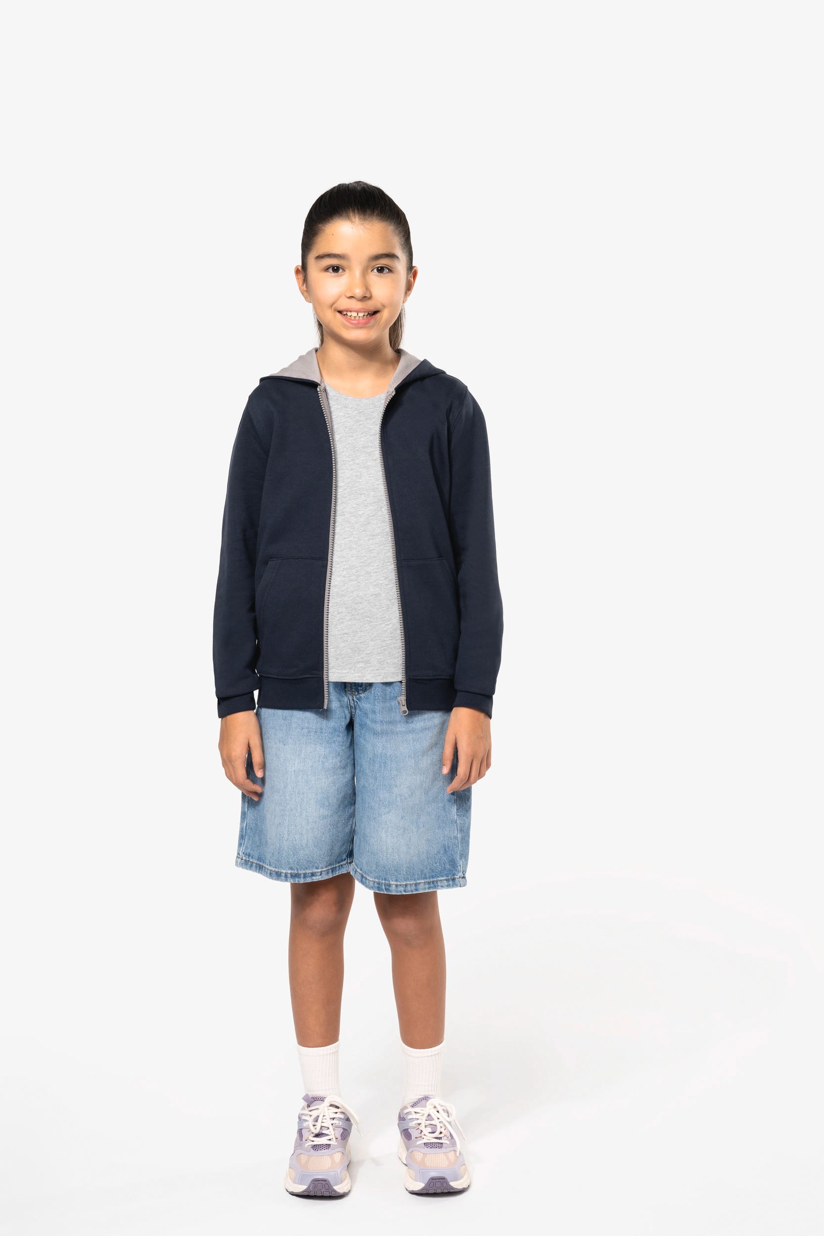 Sweat-shirt zippé capuche enfant - Image 7