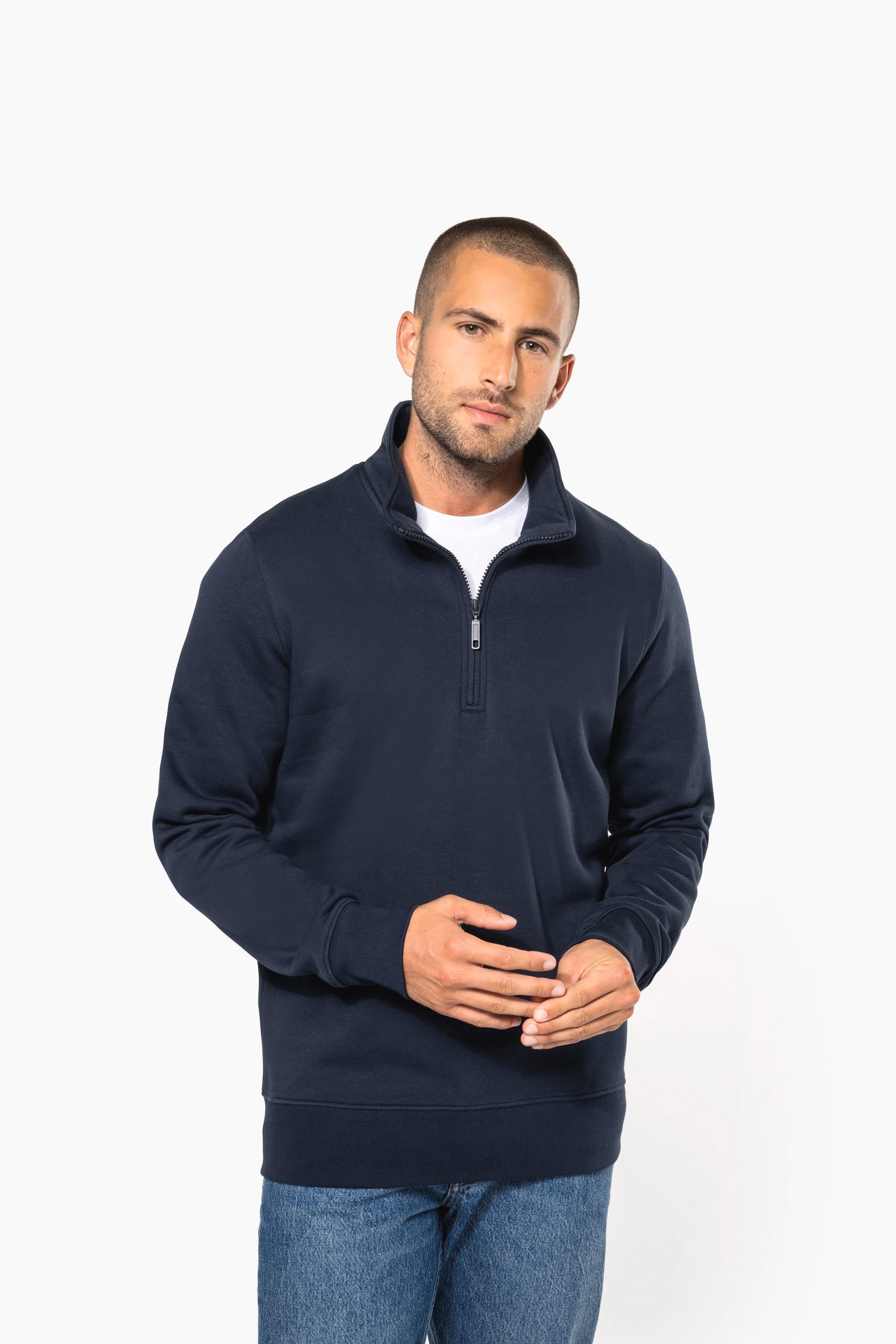 Sweat-shirt col zippé homme - Image 7