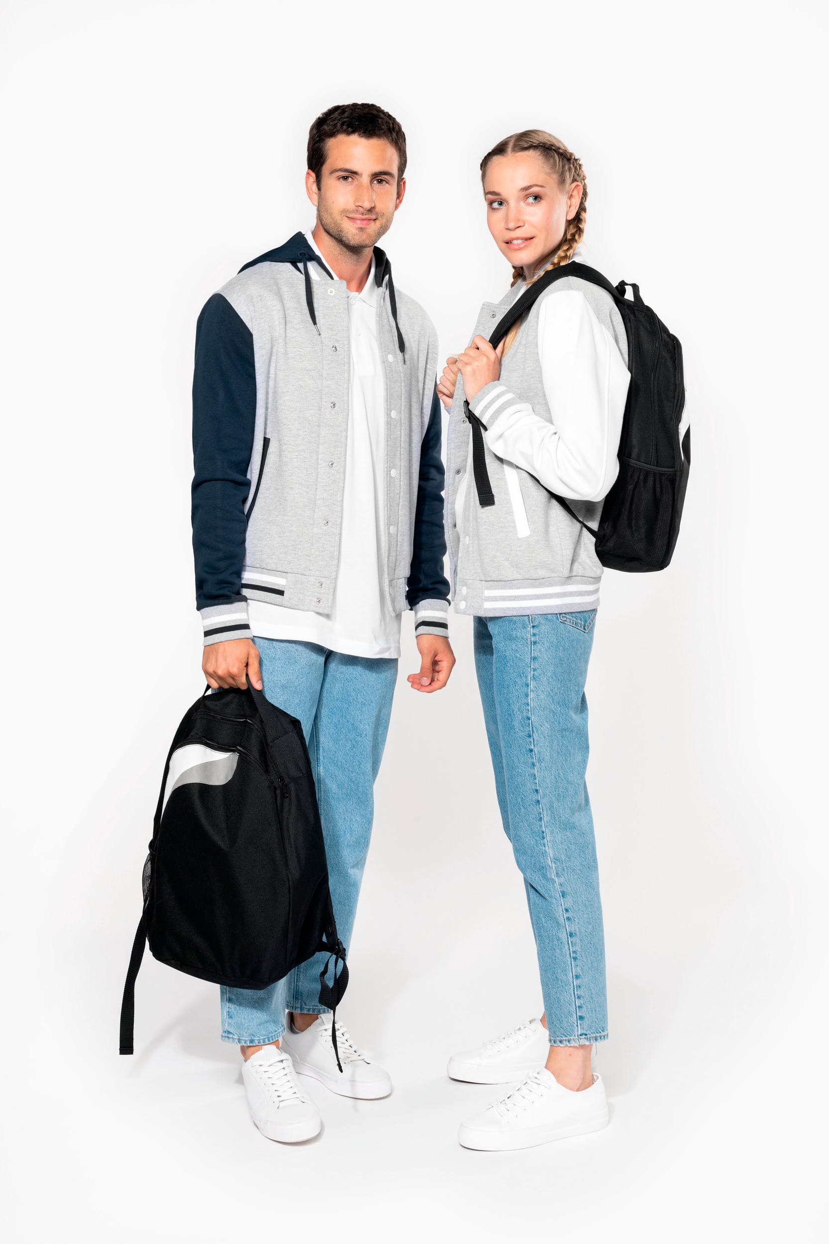 Blouson molleton teddy unisexe