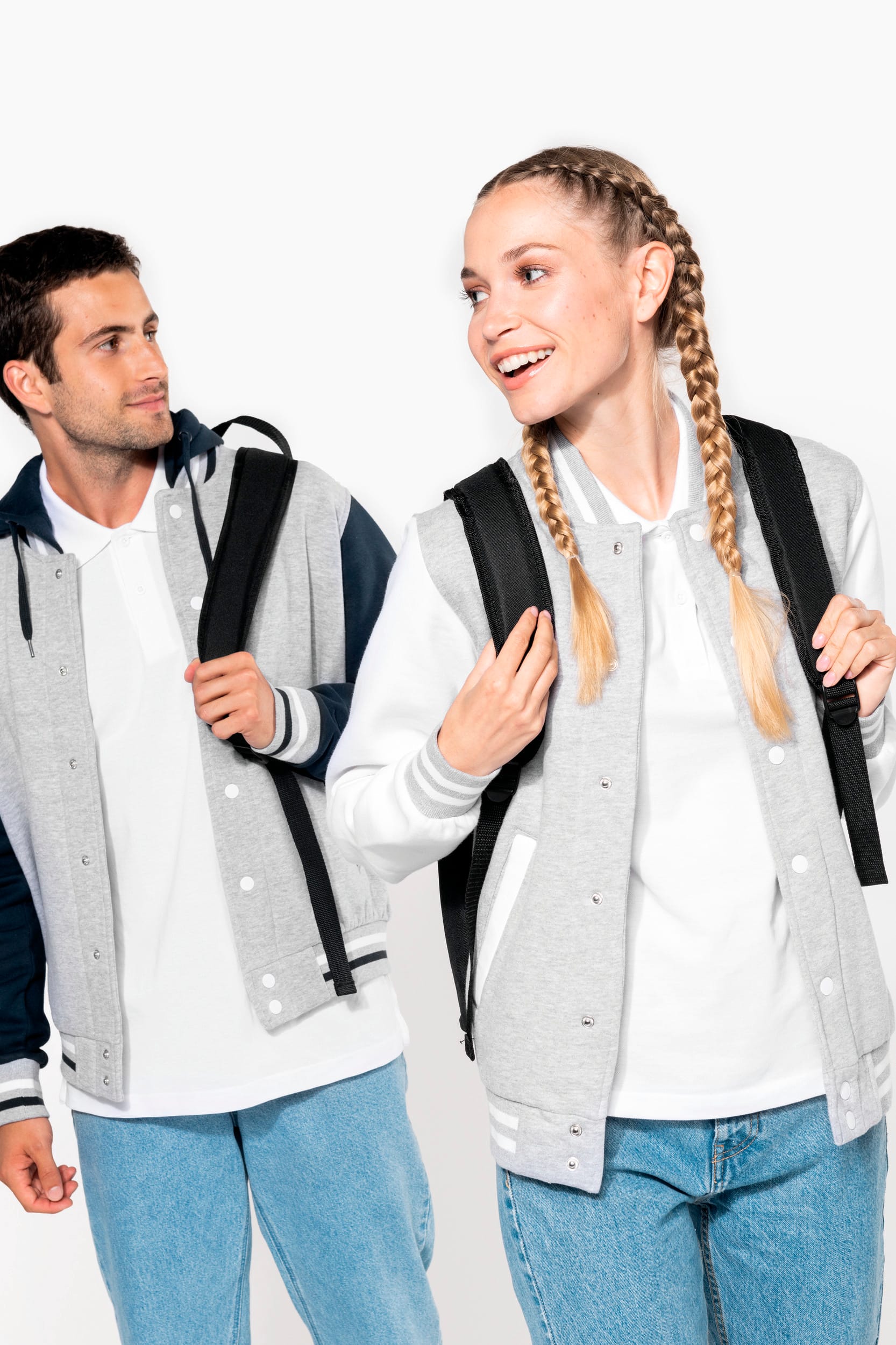 Blouson molleton teddy unisexe