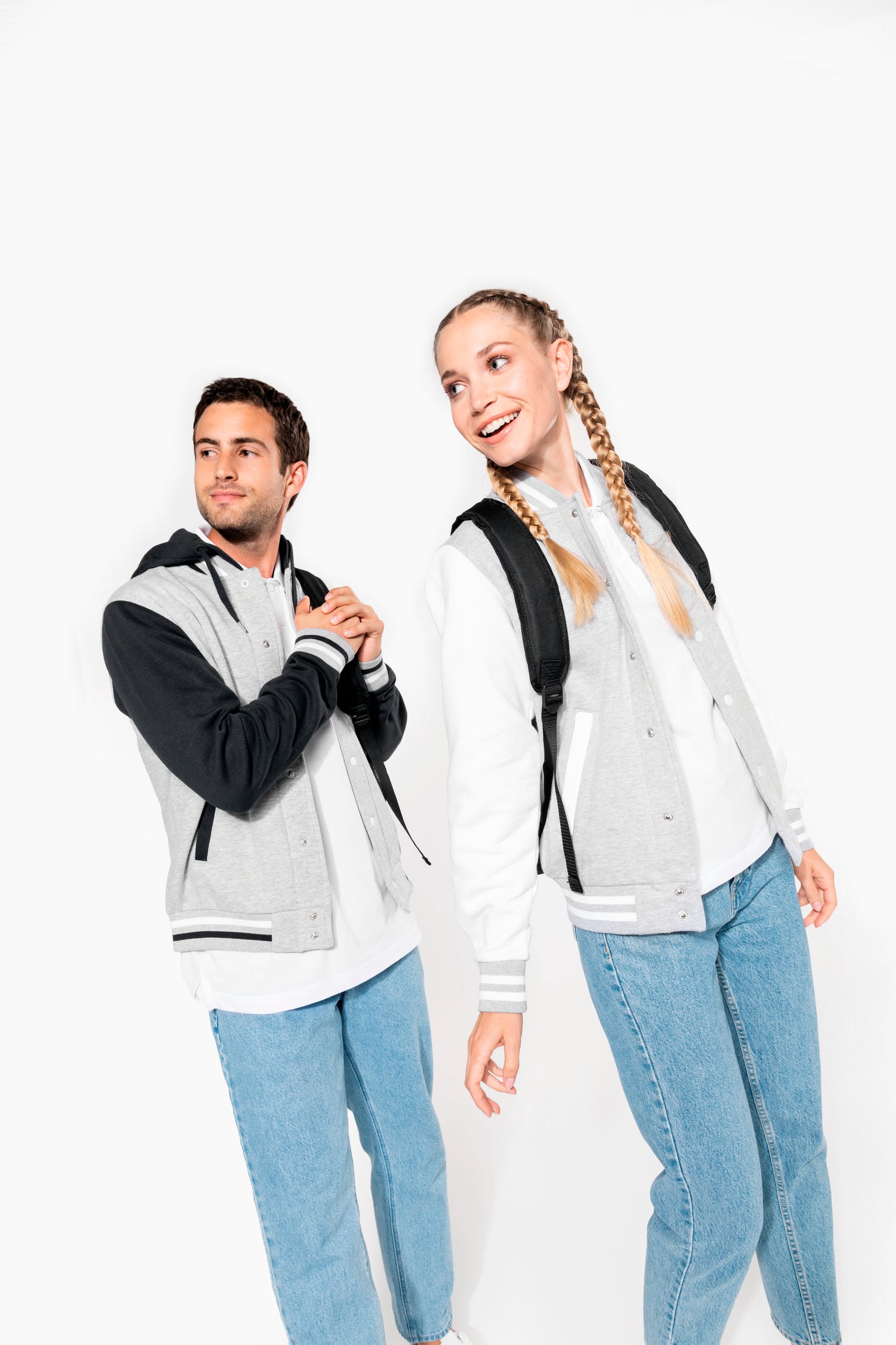 Blouson molleton teddy unisexe