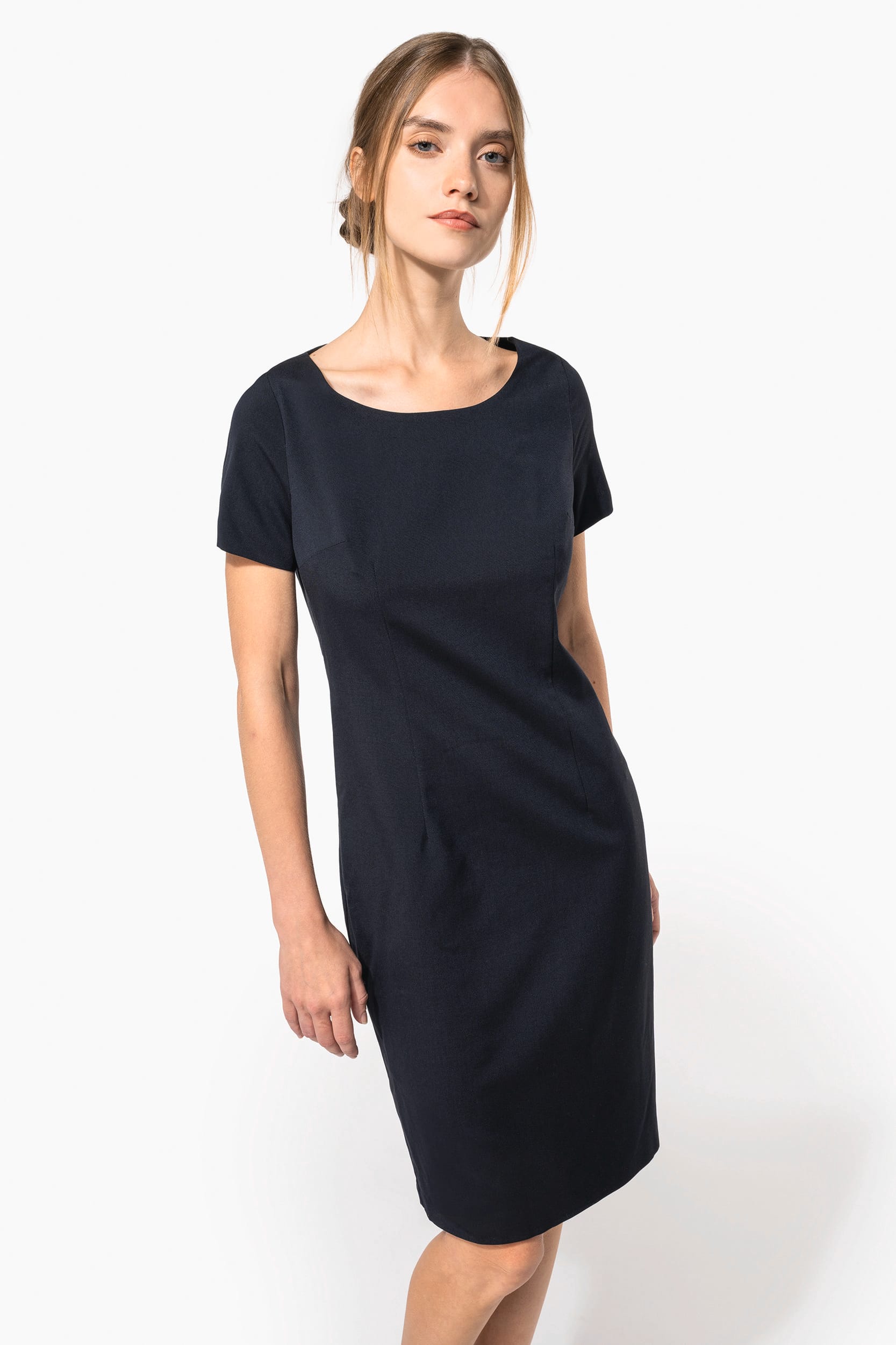 Vestido de manga curta