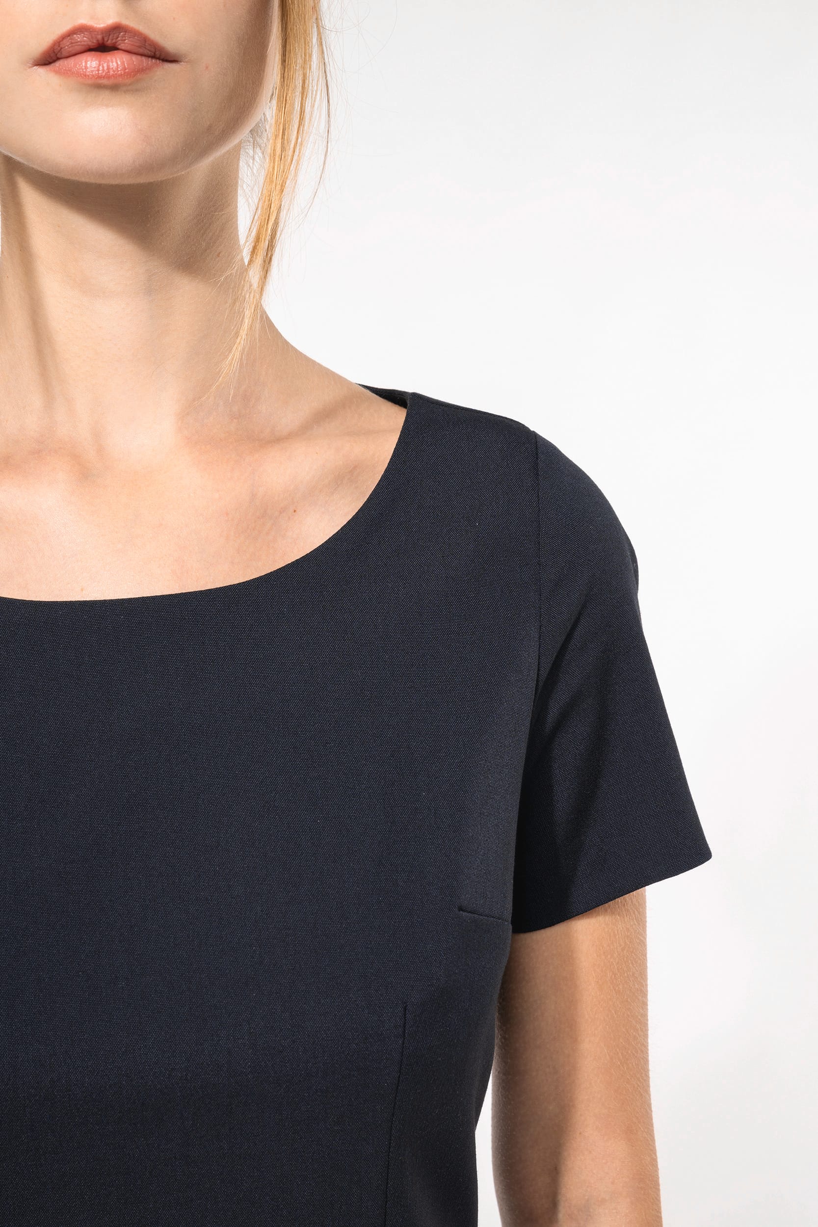 Vestido de manga curta