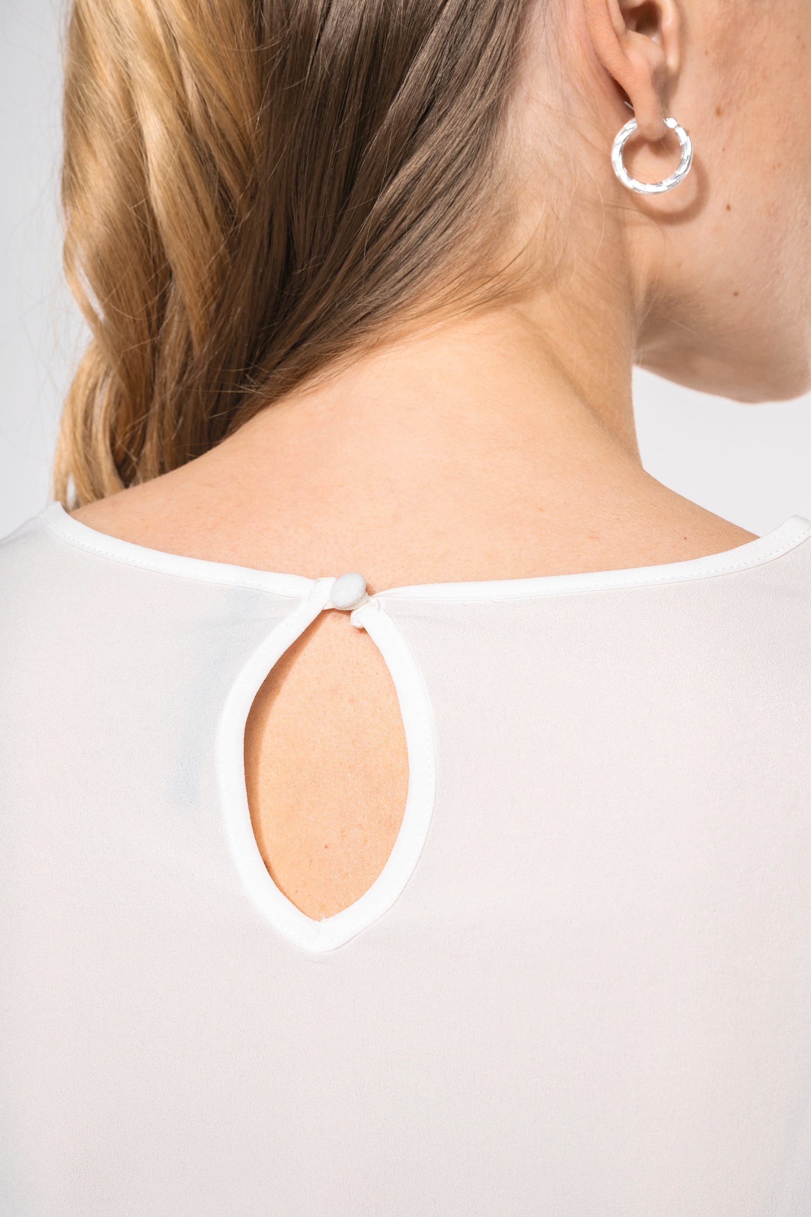 Blouse crêpe manches longues femme - Image 4