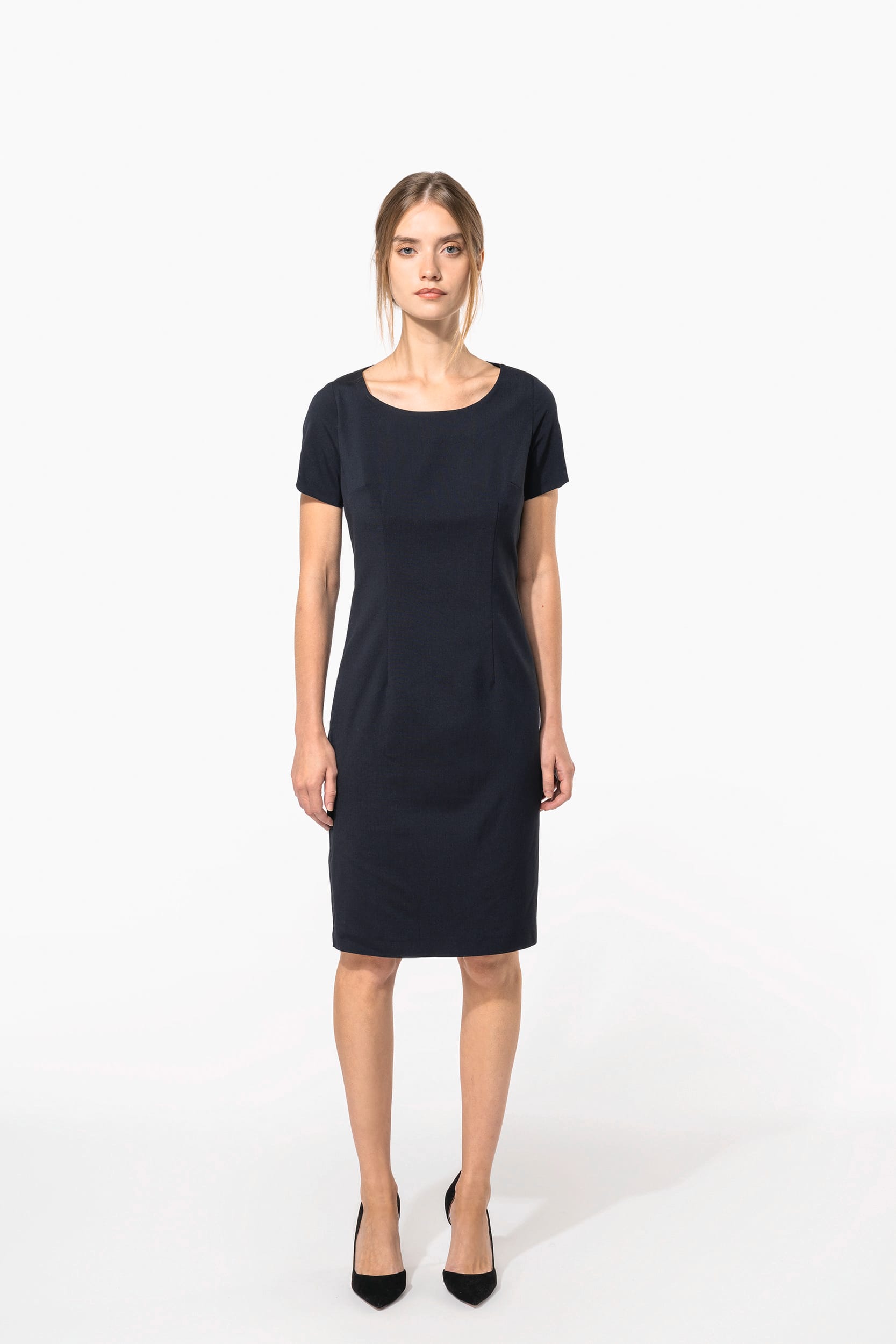 Vestido de manga curta