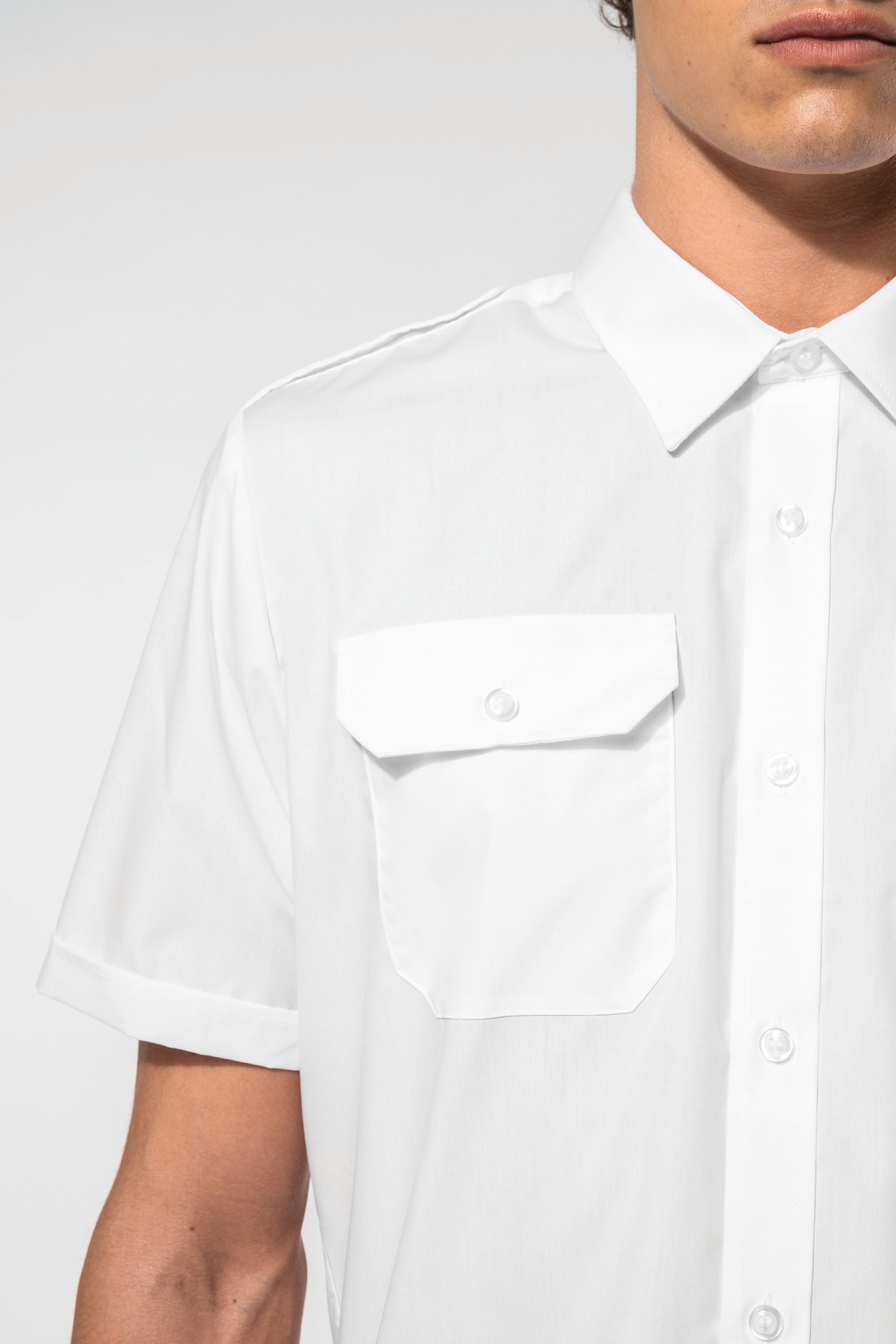 Chemise pilote manches courtes homme - Image 4