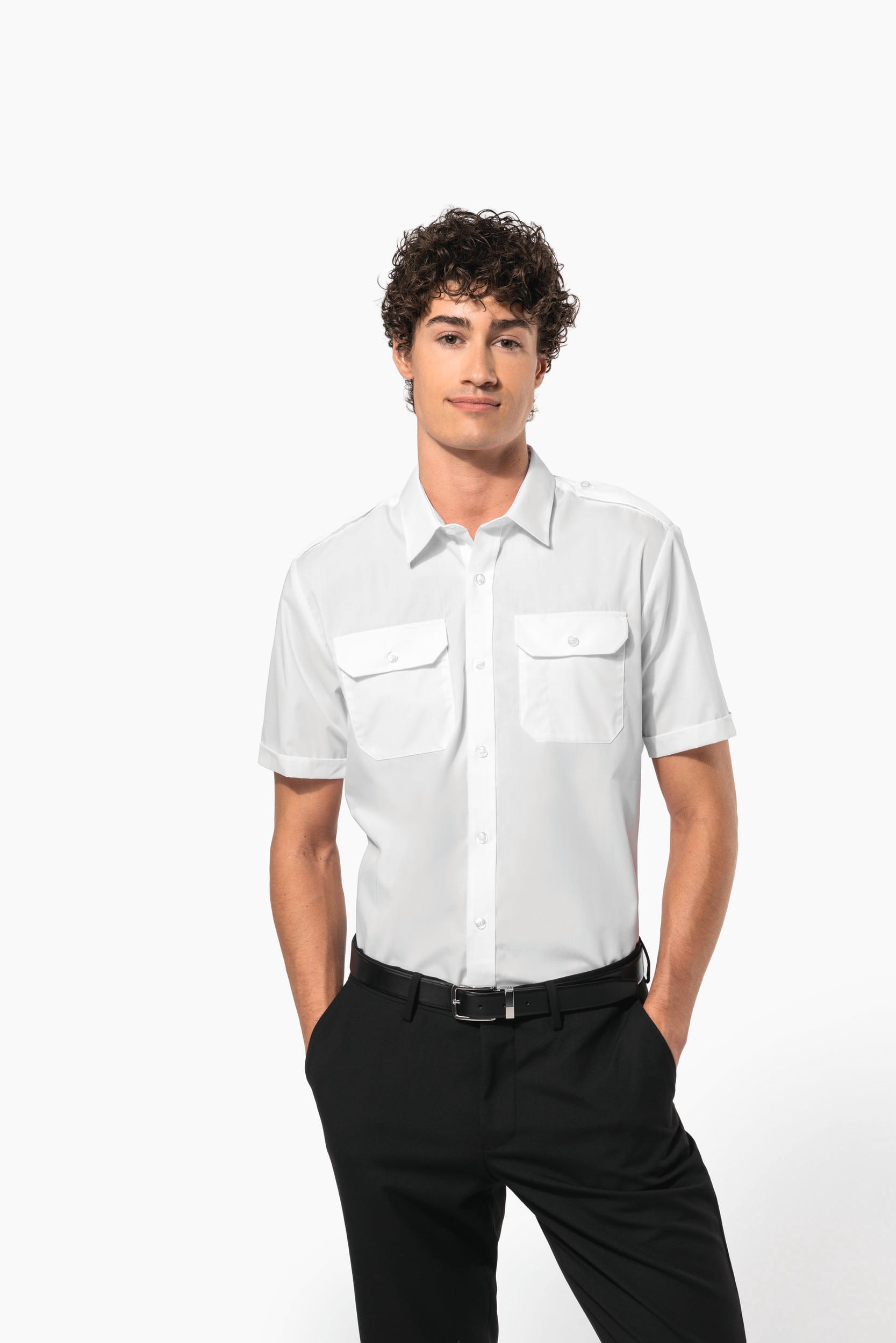 Chemise pilote manches courtes homme - Image 2