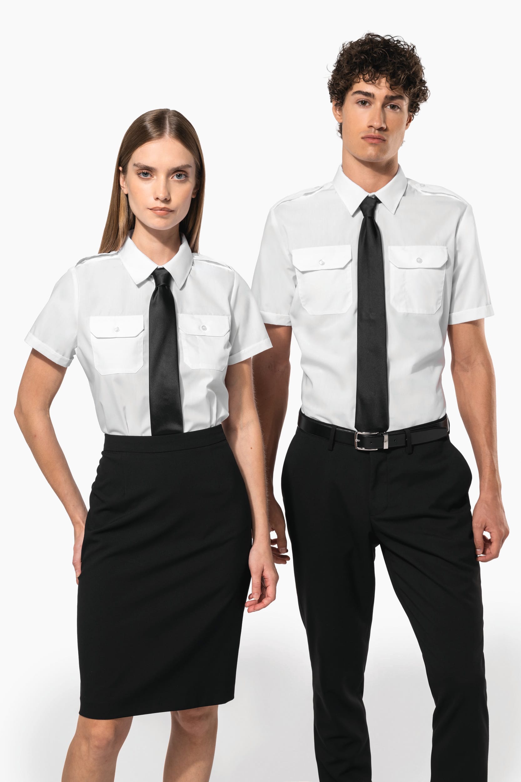 Chemise pilote manches courtes femme - Image 10