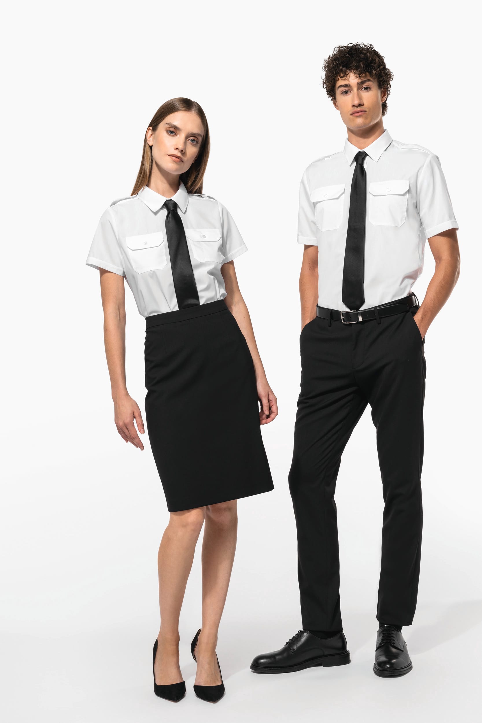 Chemise pilote manches courtes femme - Image 12